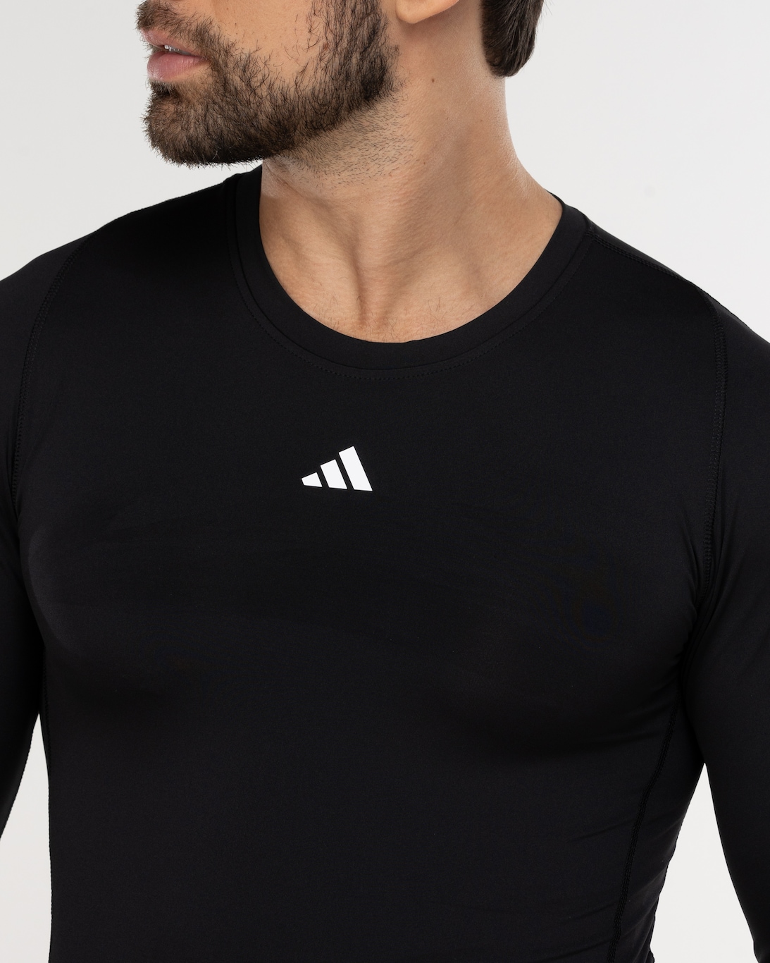 Camiseta Masculina adidas Manga Longa Techfit - Foto 6