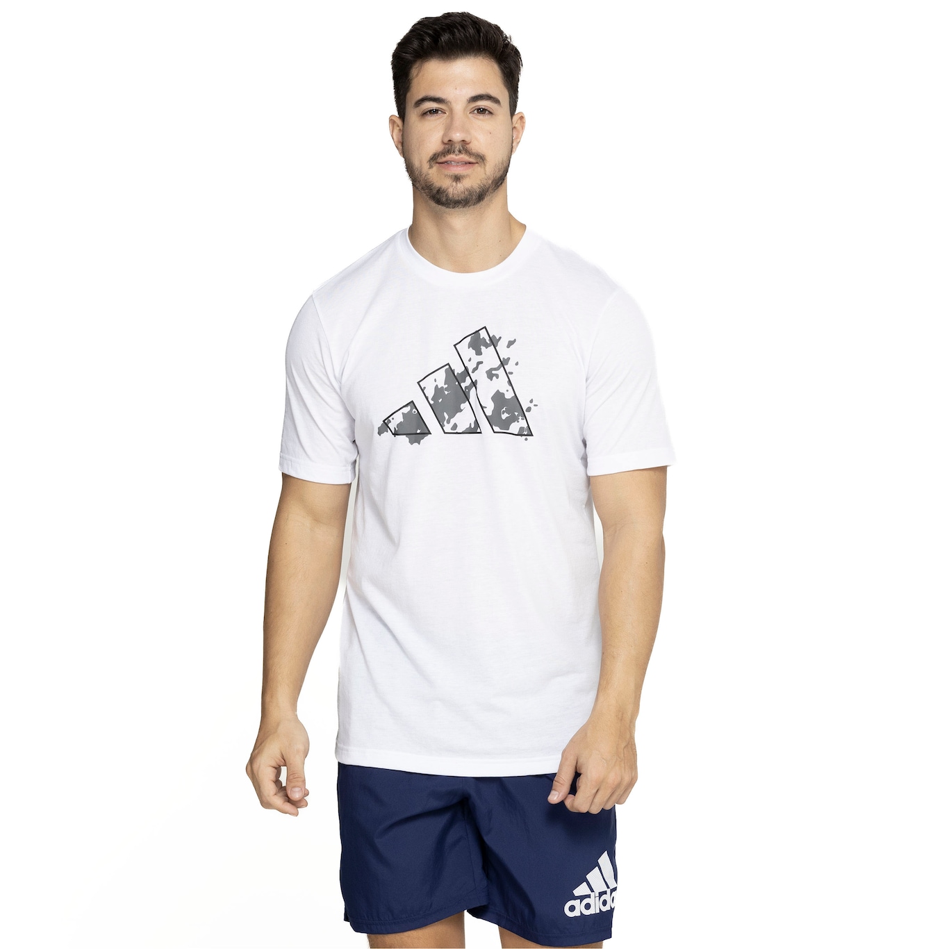 Camiseta Masculina adidas Logo Gráfica - Video 1