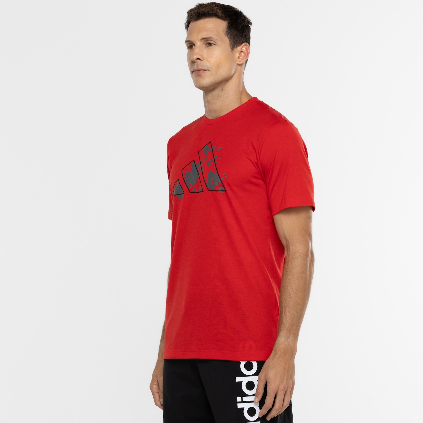 Camiseta Masculina adidas Logo Gráfica - Foto 5