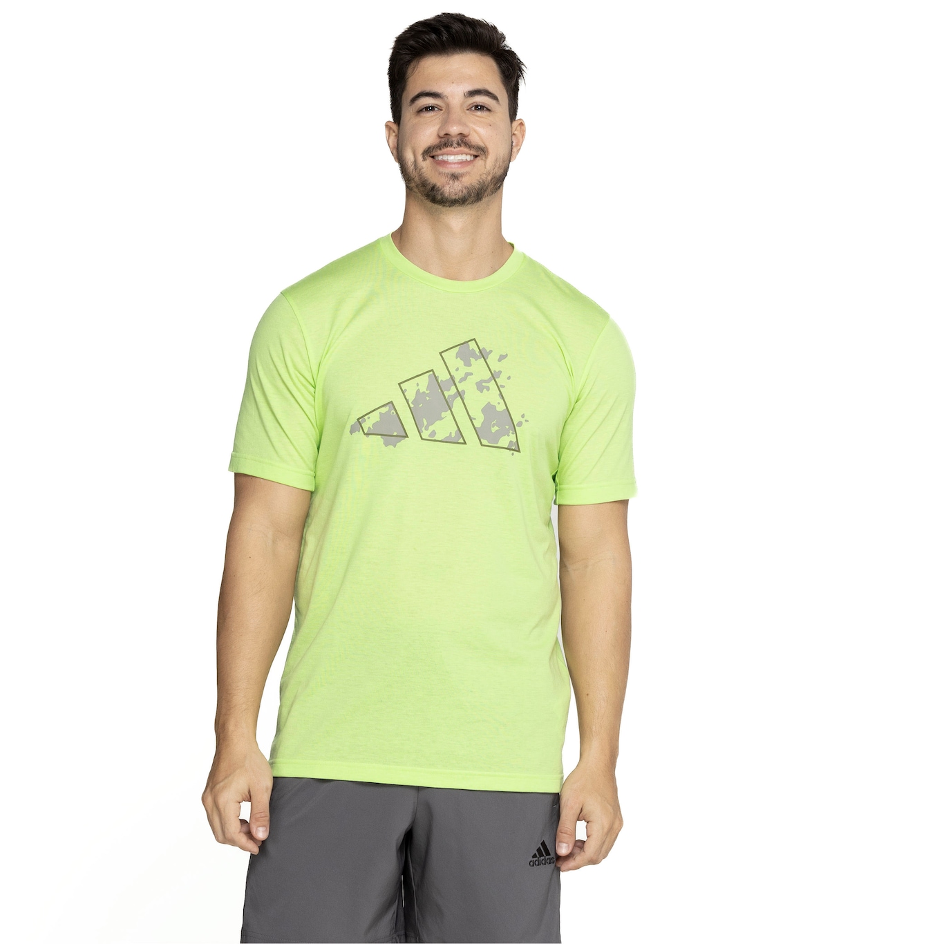 Camiseta Masculina adidas Logo Gráfica - Video 1