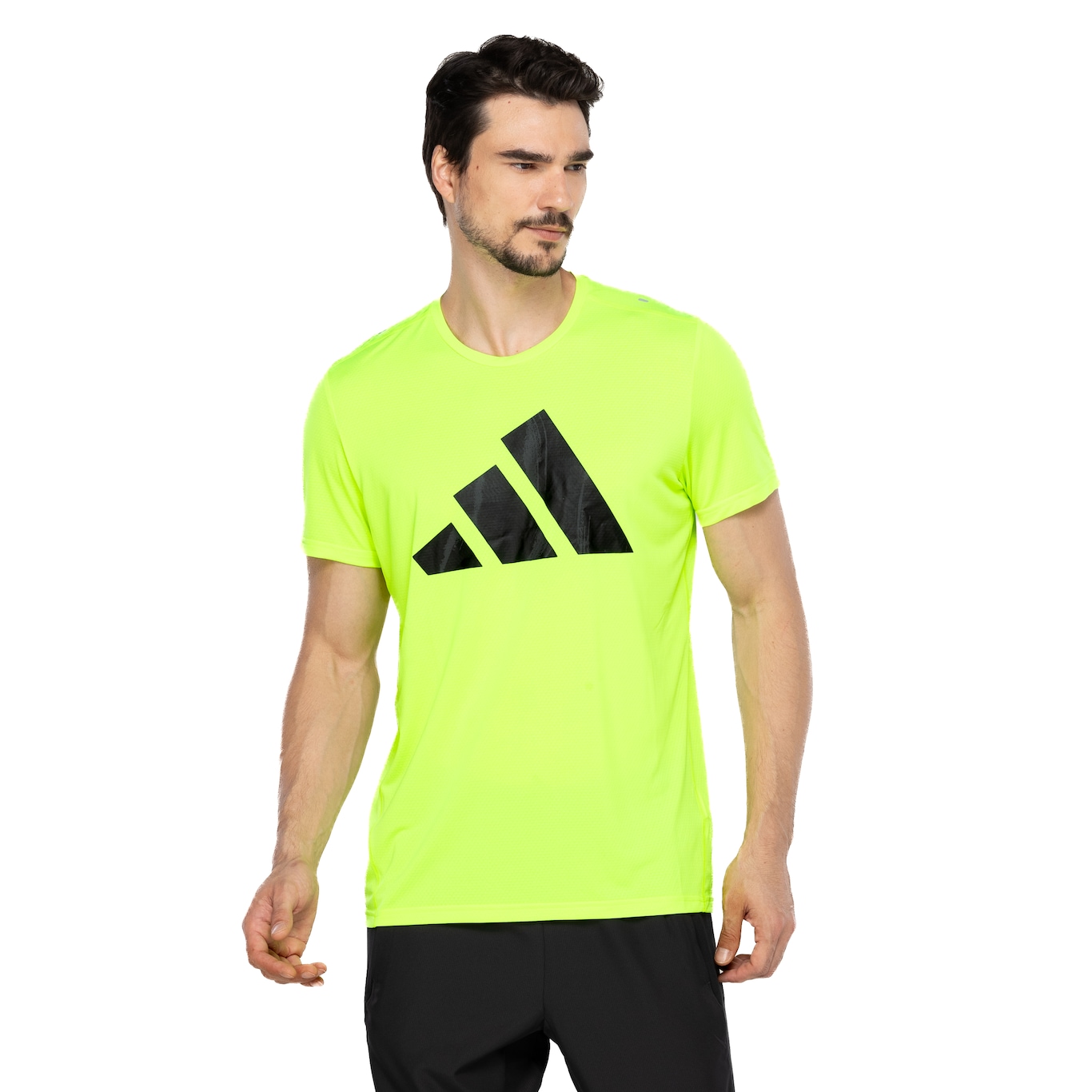 Camiseta Masculina adidas Run It Bos - Video 1