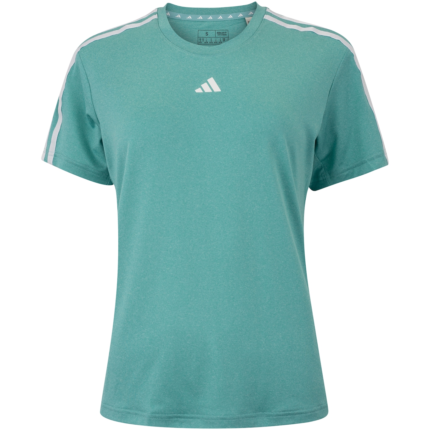 Camiseta Feminina adidas Manga Curta Essentials 3 Listras - Foto 1