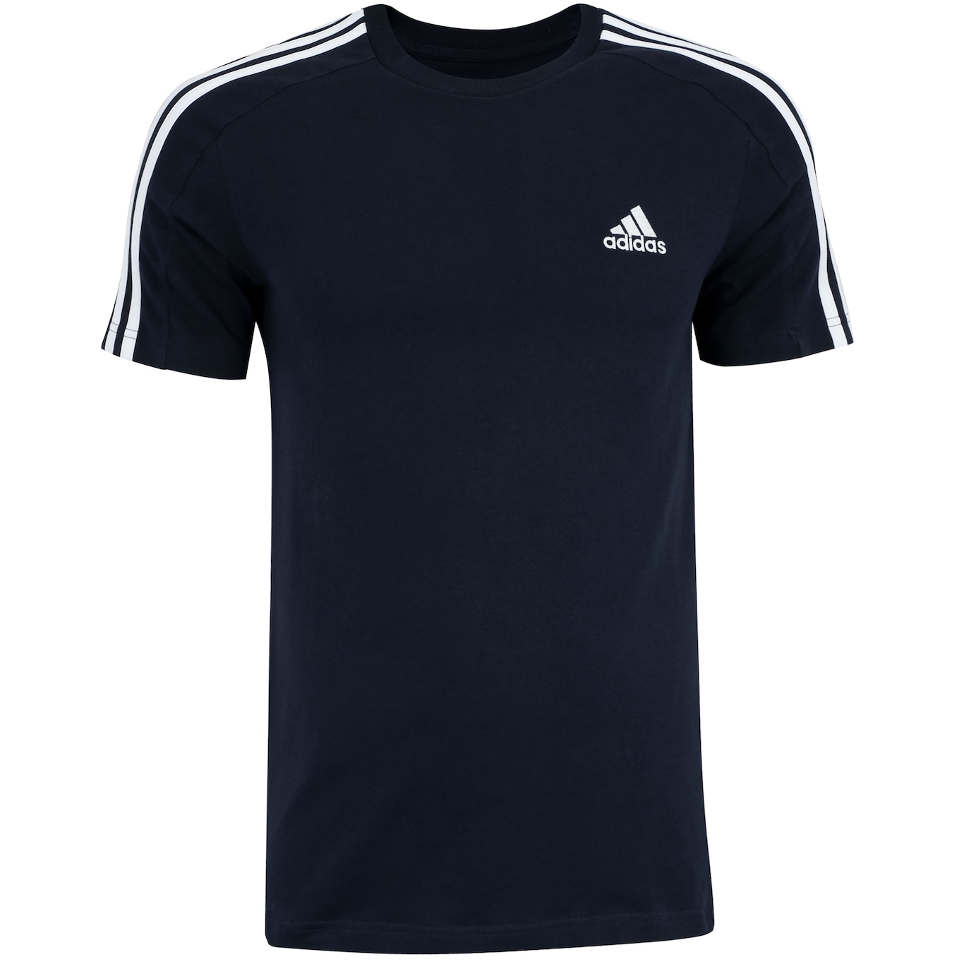 Camiseta Masculina adidas Manga Curta 3 Stripes - Foto 1