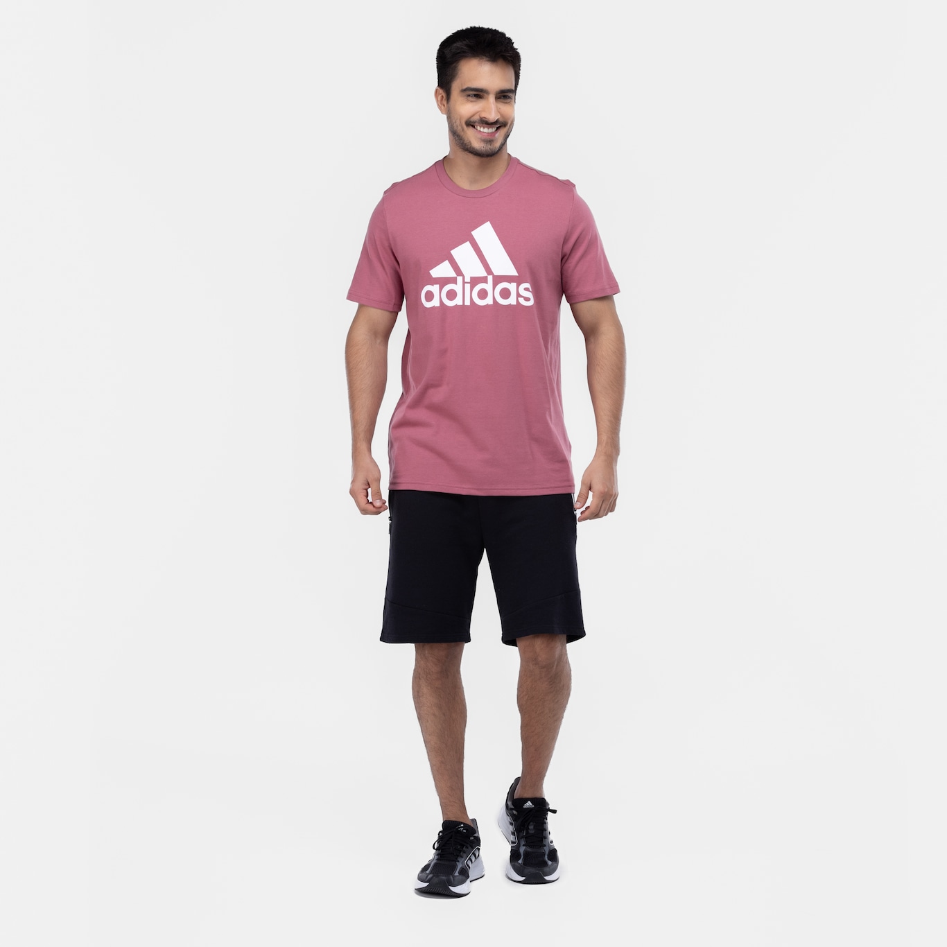 Camiseta Masculina adidas Manga Curta Big Logo - Foto 4