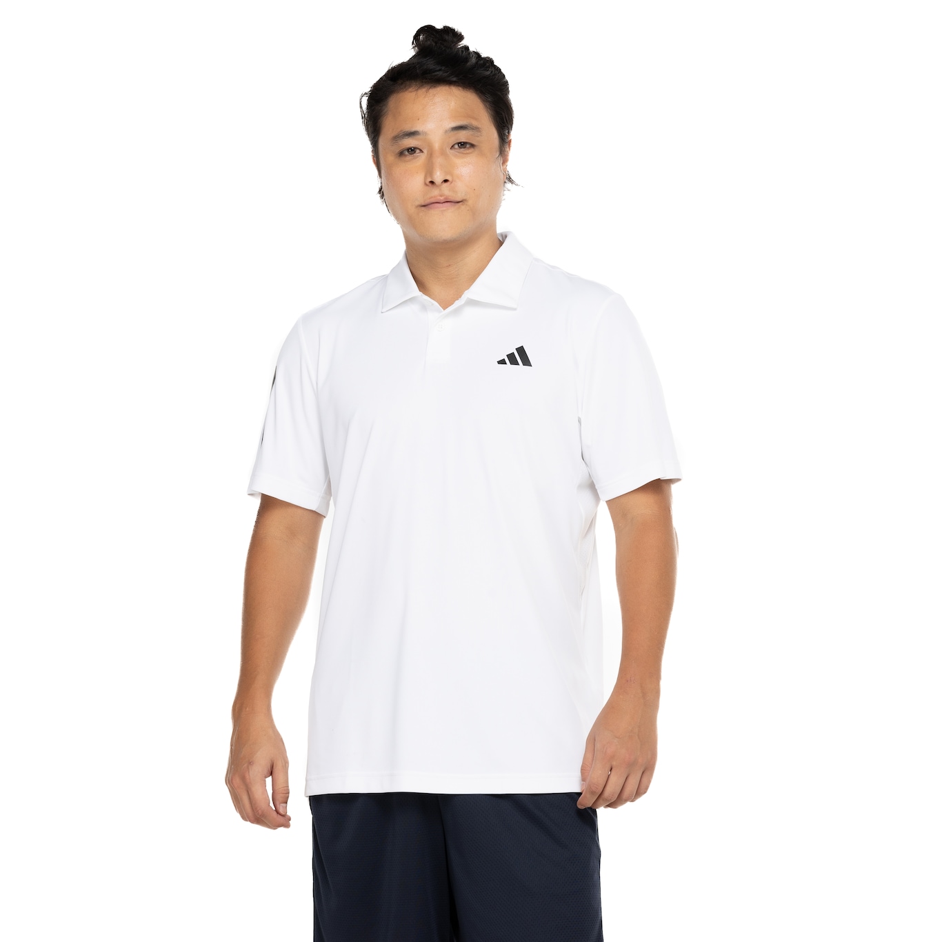 Camisa Polo Masculina adidas Manga Curta Club 3 Stripes - Video 1