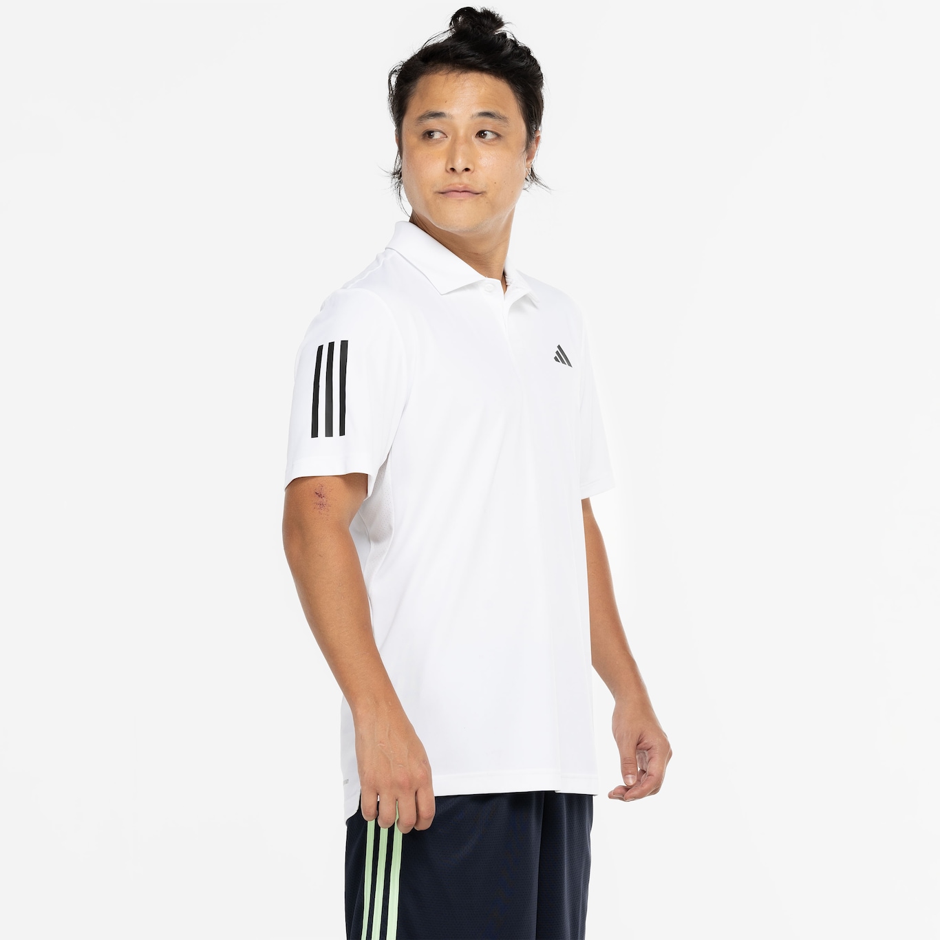 Camisa Polo Masculina adidas Manga Curta Club 3 Stripes - Foto 5