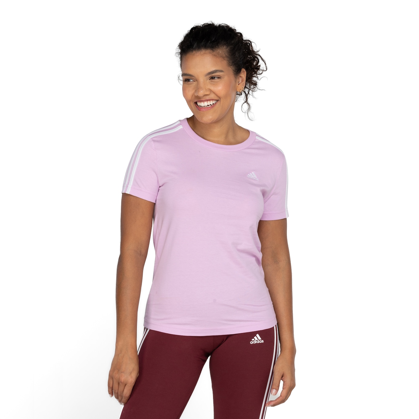 Camiseta adidas Essentials Slim - Feminina - Video 1