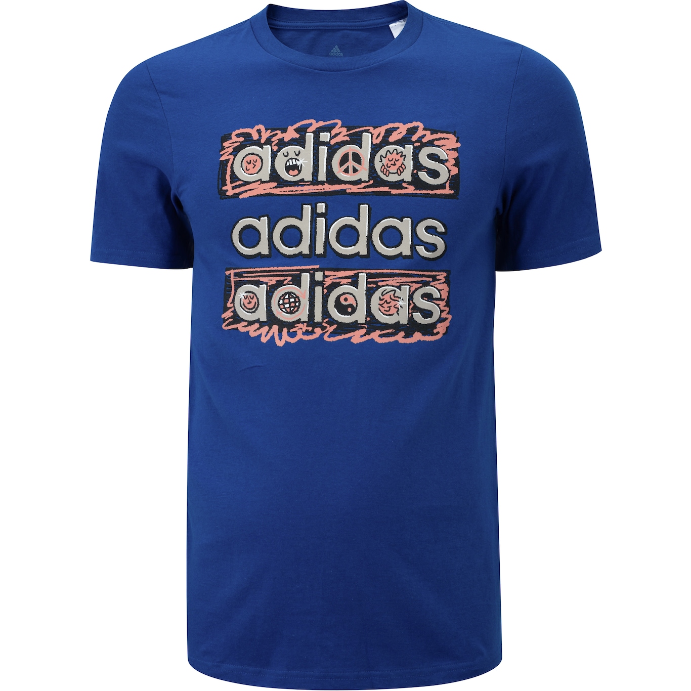 Camiseta Masculina adidas Manga Curta Doodle - Foto 6