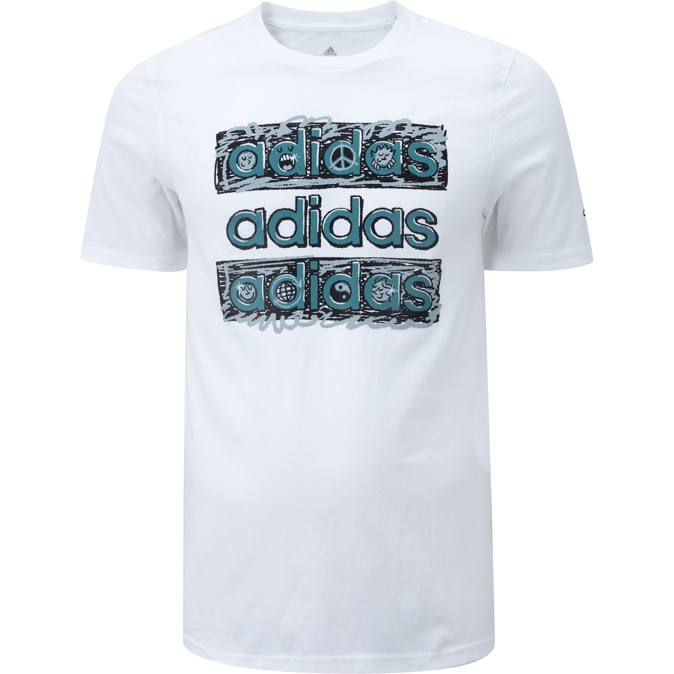 Camiseta Masculina adidas Manga Curta Doodle - Foto 6