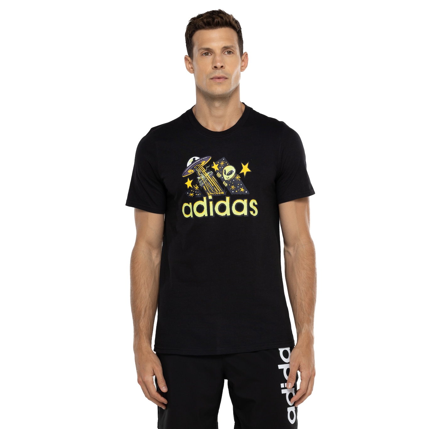 Camiseta Masculina adidas Manga Curta Doodle - Video 1