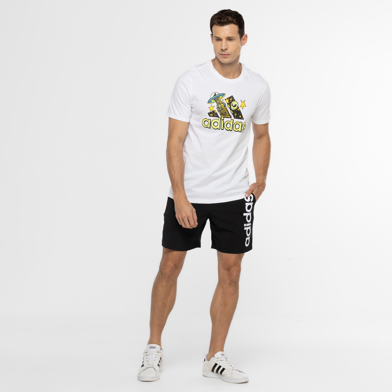 Camiseta Masculina adidas Manga Curta Doodle - Foto 4