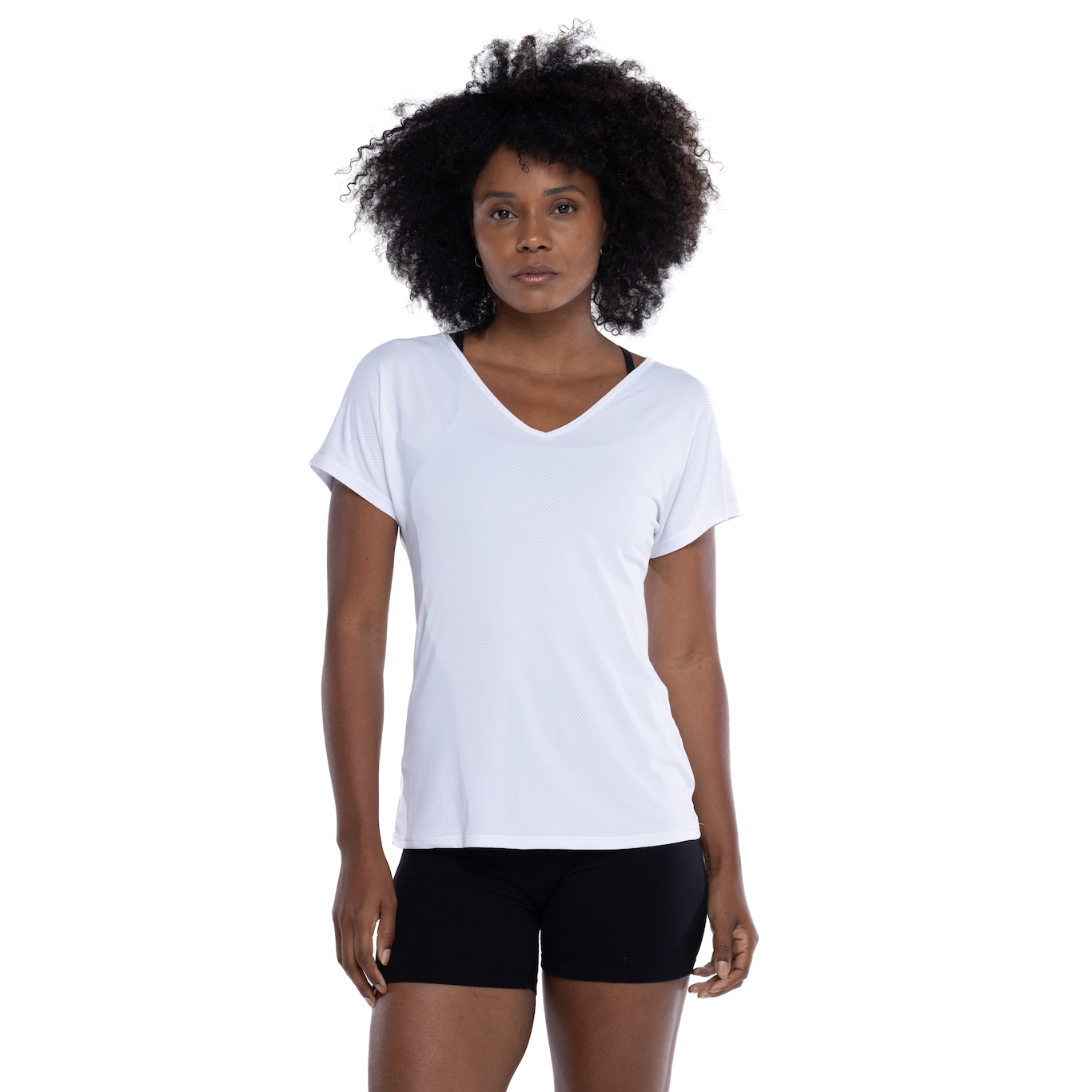 Camiseta Feminina Oxer Decote V - Video 1