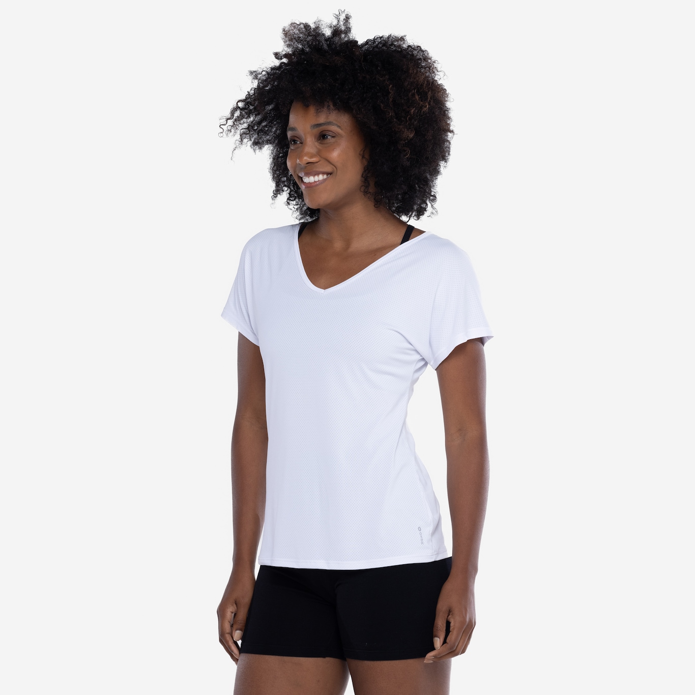 Camiseta Feminina Oxer Decote V - Foto 5