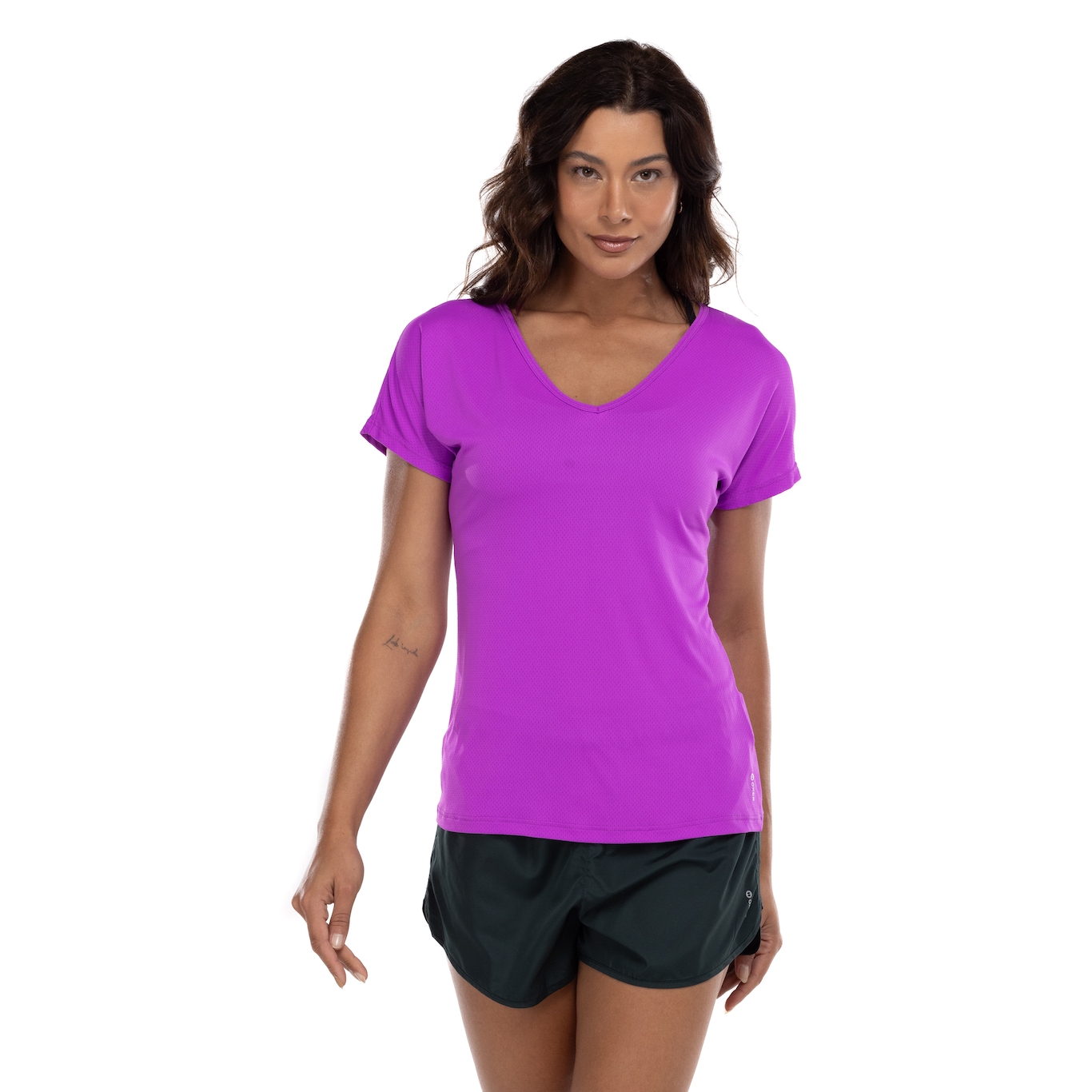 Camiseta Feminina Oxer Decote V - Foto 1