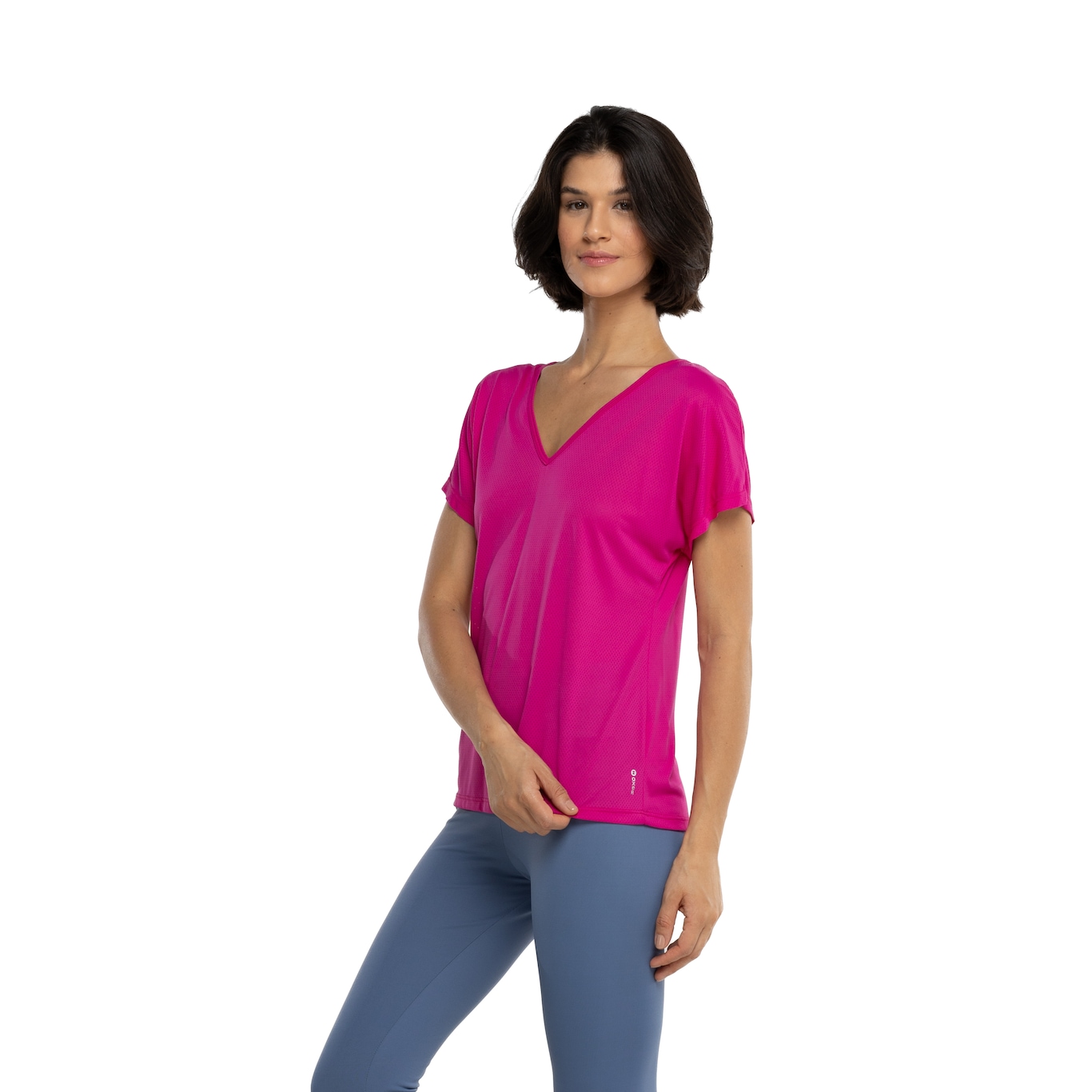 Camiseta Feminina Oxer Decote V - Video 1