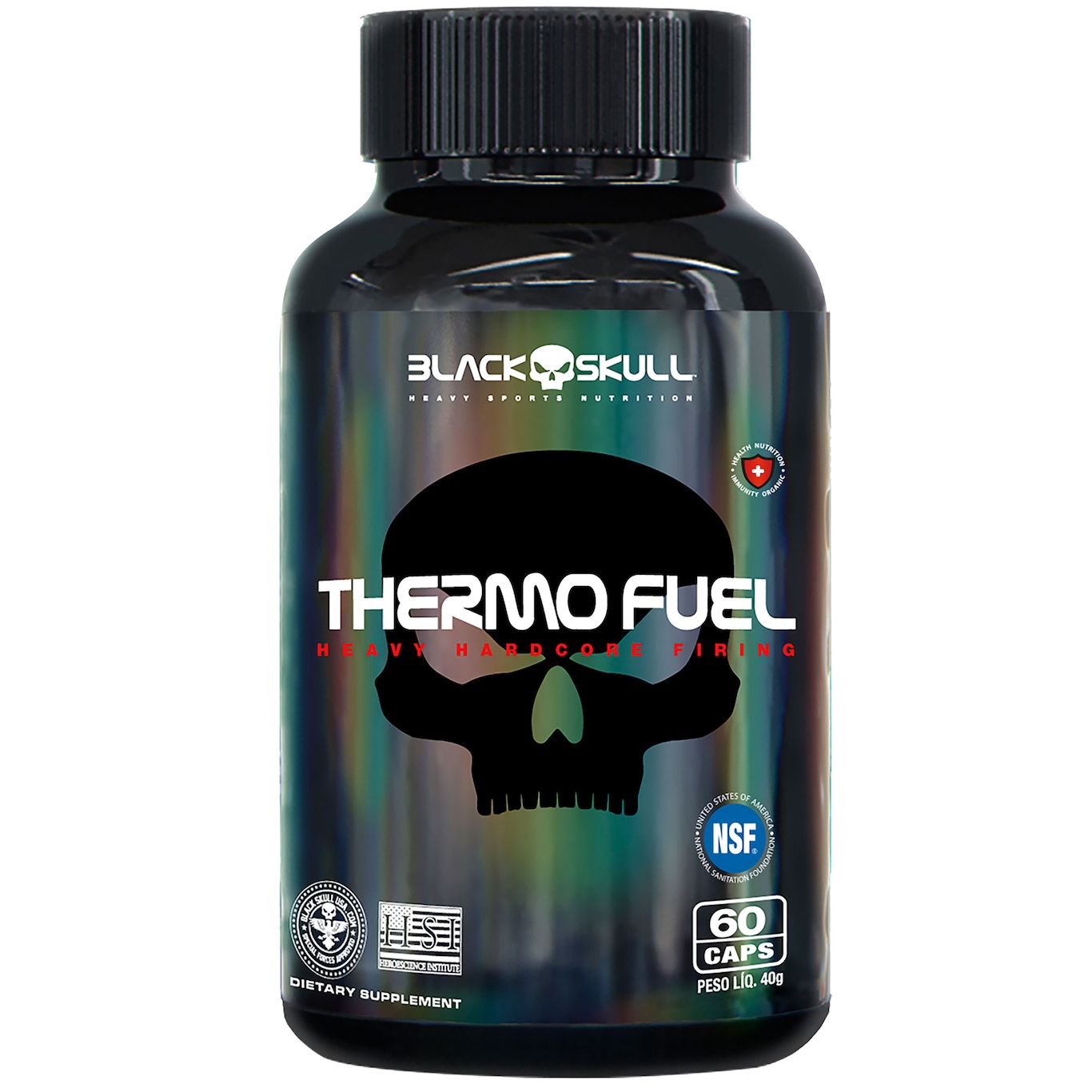 Termogênico Black Skull Thermo Fuel - 60 Cápsulas - Foto 1