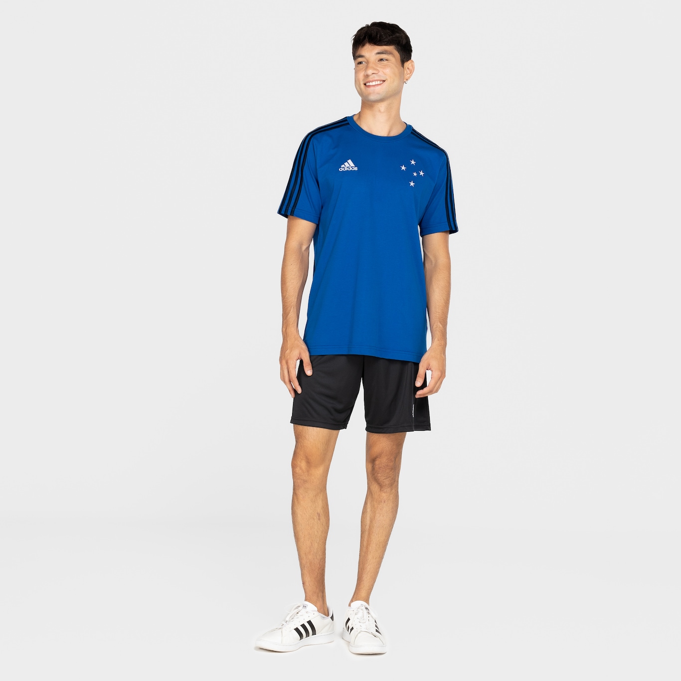 Camiseta do Cruzeiro adidas Masculina DNA - Foto 4