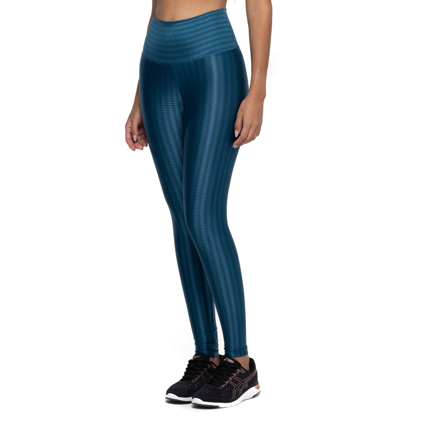 Calça Legging Feminina Oxer New Zig Média Compressão Cós Alto - Video 1