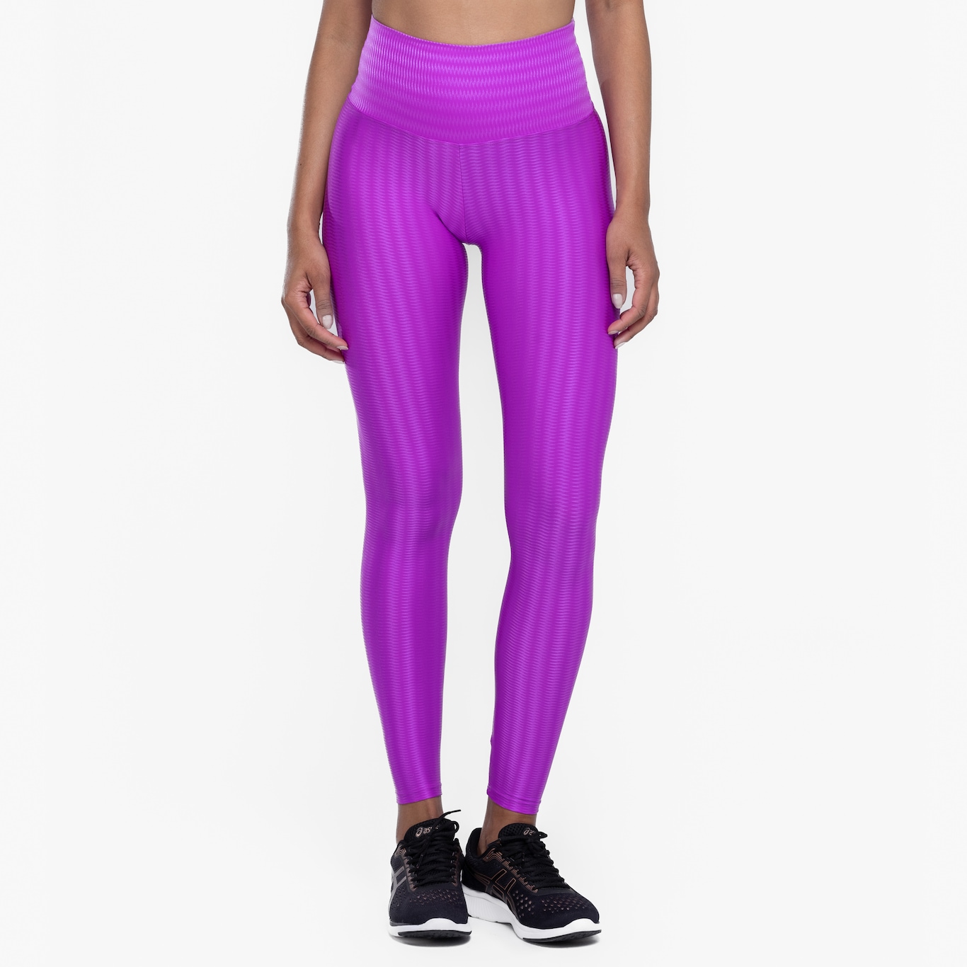 Calça Legging Feminina Oxer New Zig Média Compressão Cós Alto - Foto 4