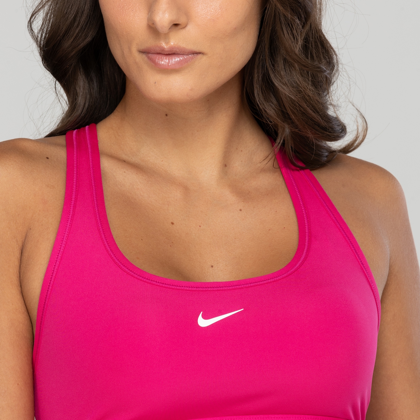 Top Fitness Nike Swoosh Dri-Fit Lgt Spt Bra - Adulto - Foto 5