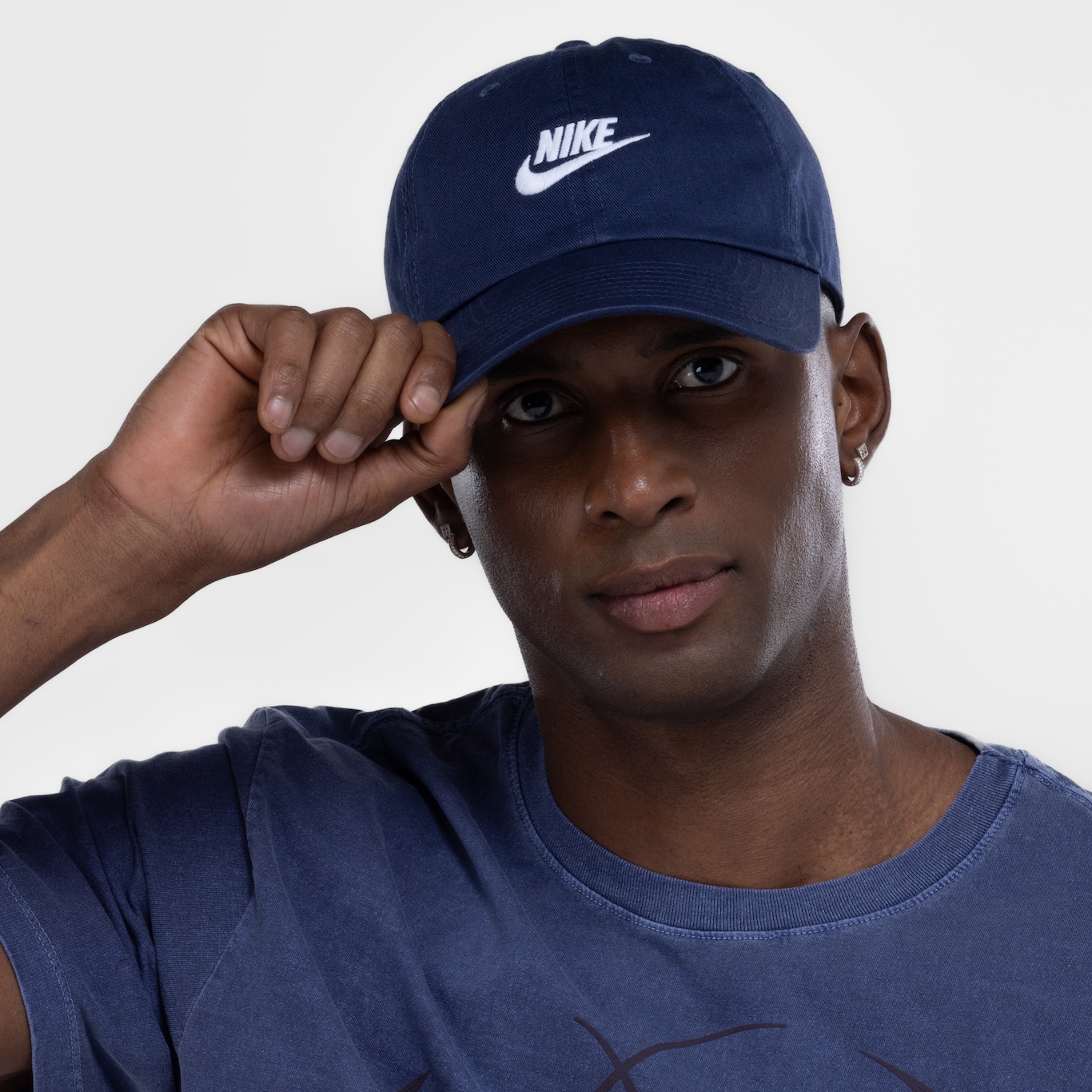 Boné Aba Curva Nike Strapback Club U Cb Fut Wsh - Adulto - Foto 3