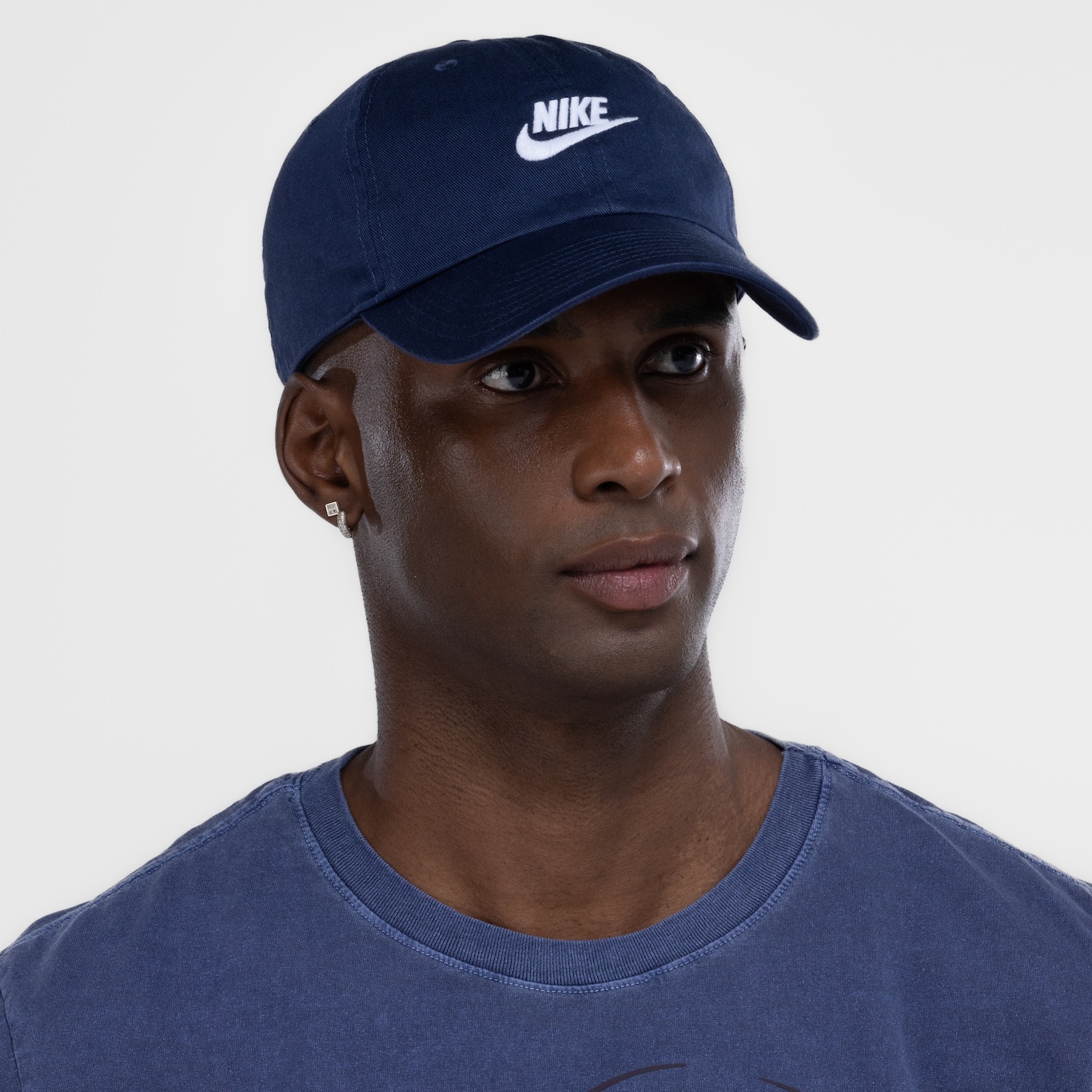 Boné Aba Curva Nike Strapback Club U Cb Fut Wsh - Adulto - Foto 4