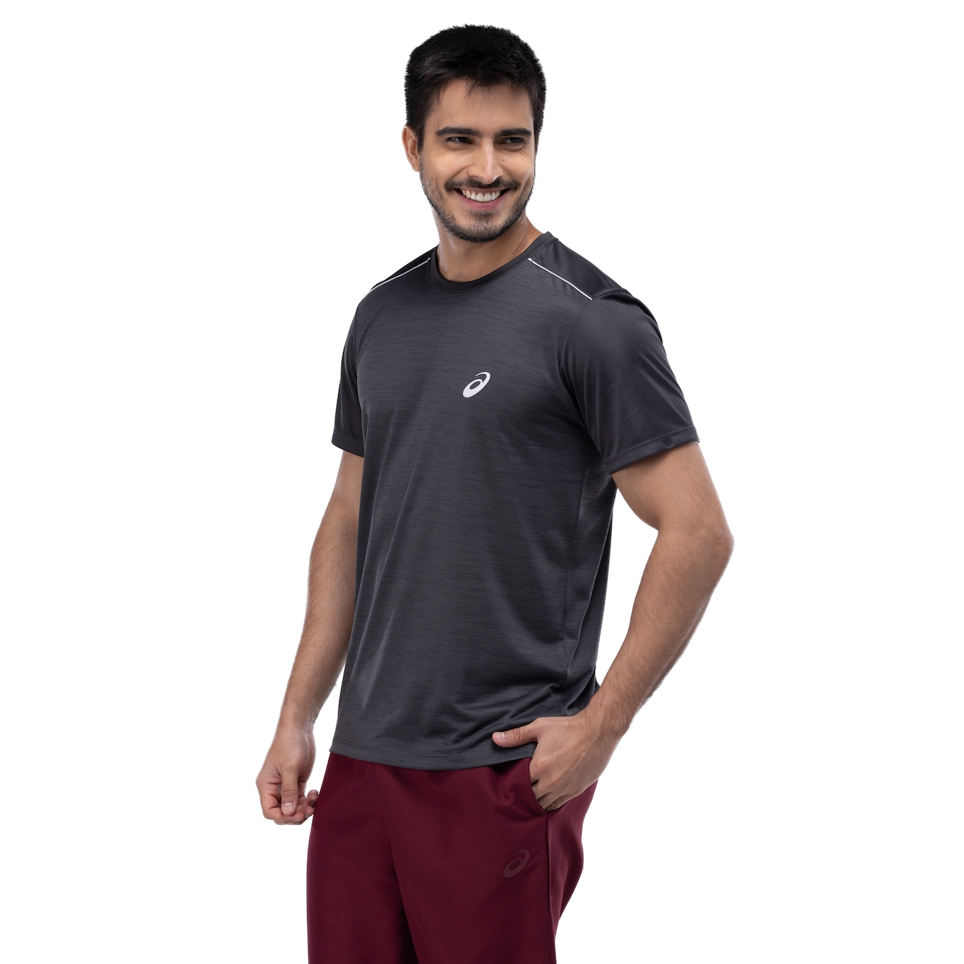 Camiseta Masculina ASICS Manga Curta Leve Mesh Anti Odor - Video 1