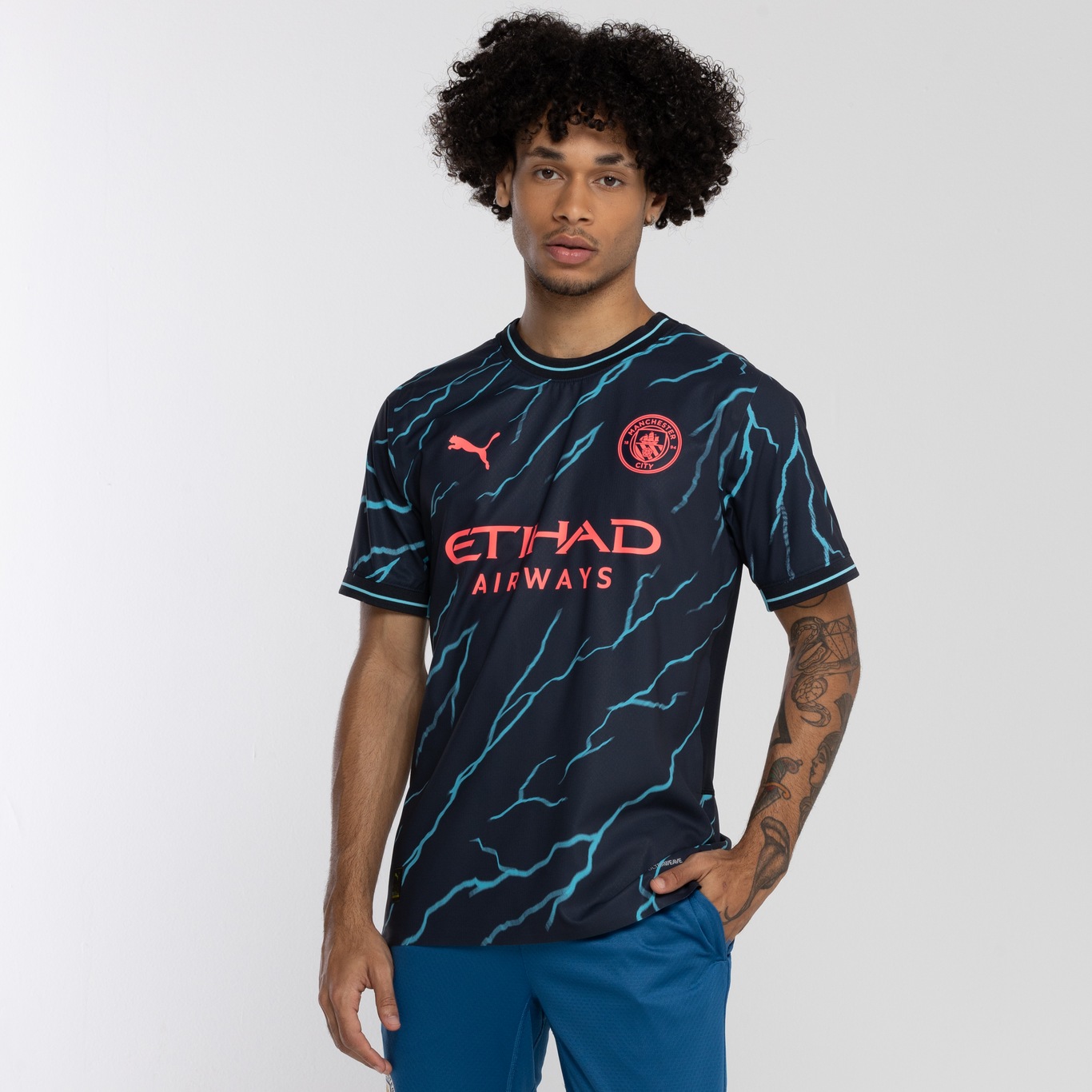 Camisa do Manchester City III 23 Puma Masculina Jogador em