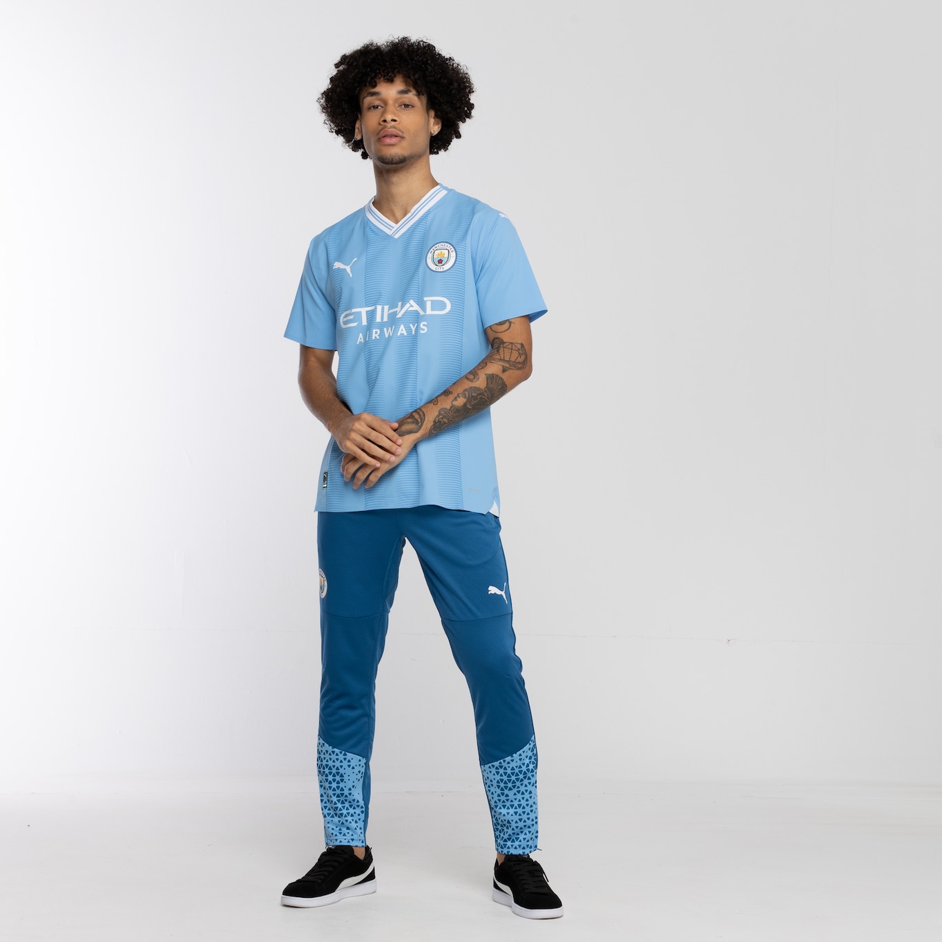 Camisa do Manchester City I 23 Puma Masculina Jogador - Foto 4