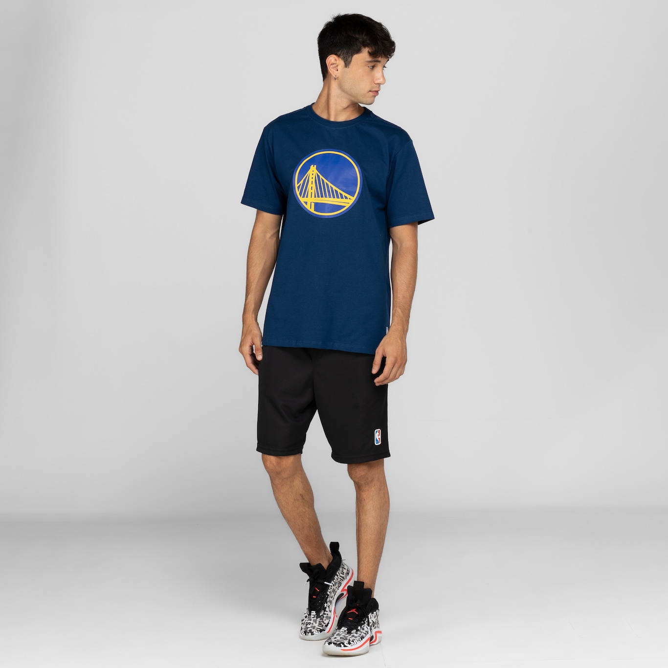 Camiseta Golden State Warriors Masculina NBA Transfer - Foto 4