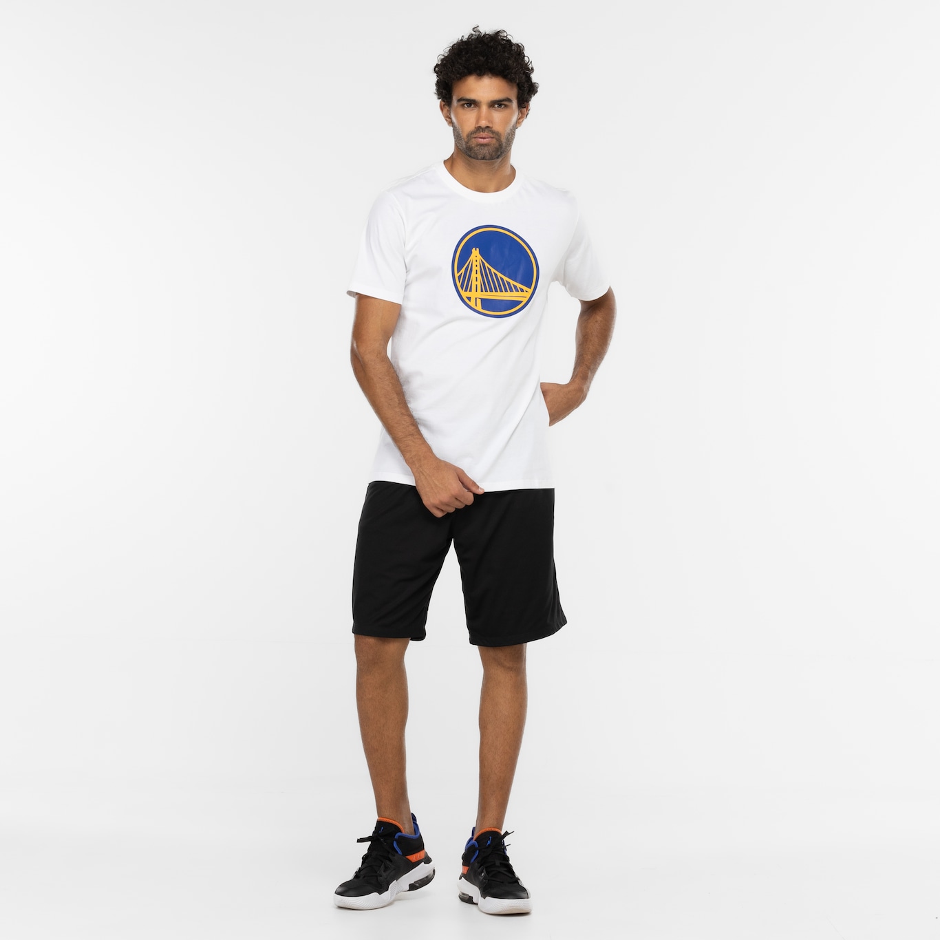 Camiseta Golden State Warriors Masculina NBA Transfer - Foto 4