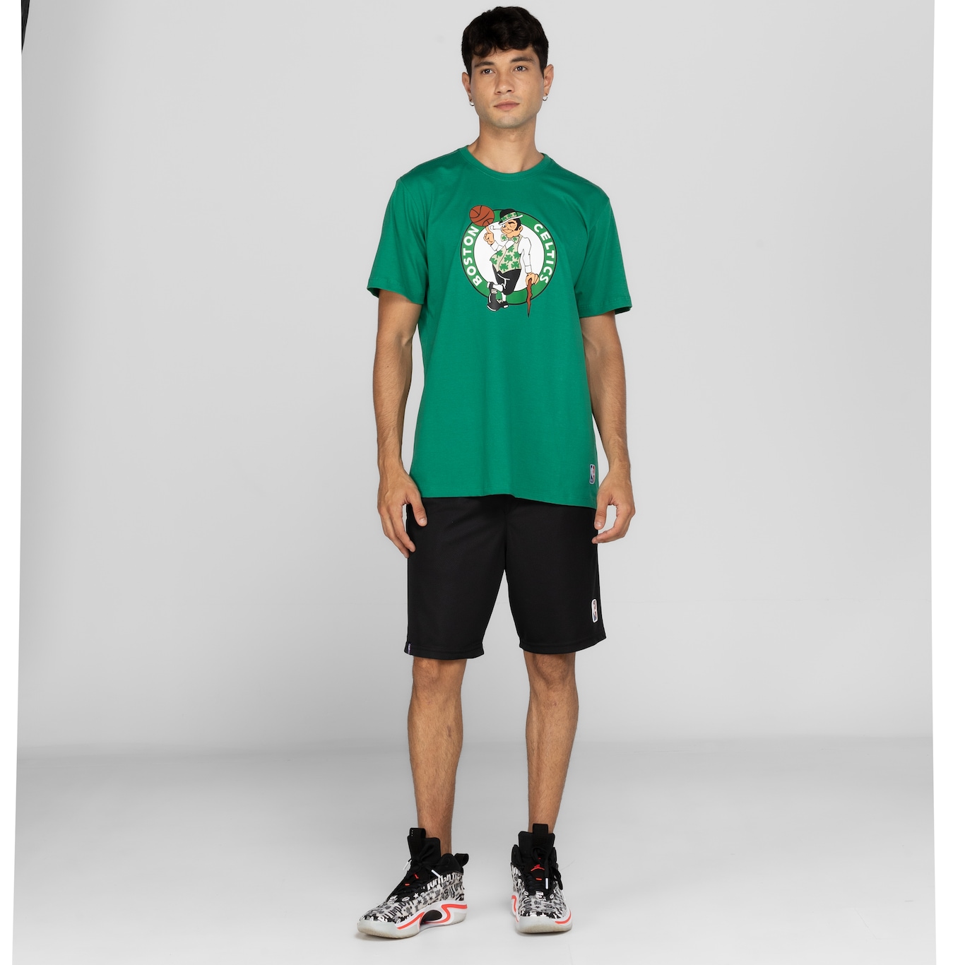 Camiseta Boston Celtics Masculina NBA Manga Curta Transfer - Foto 4