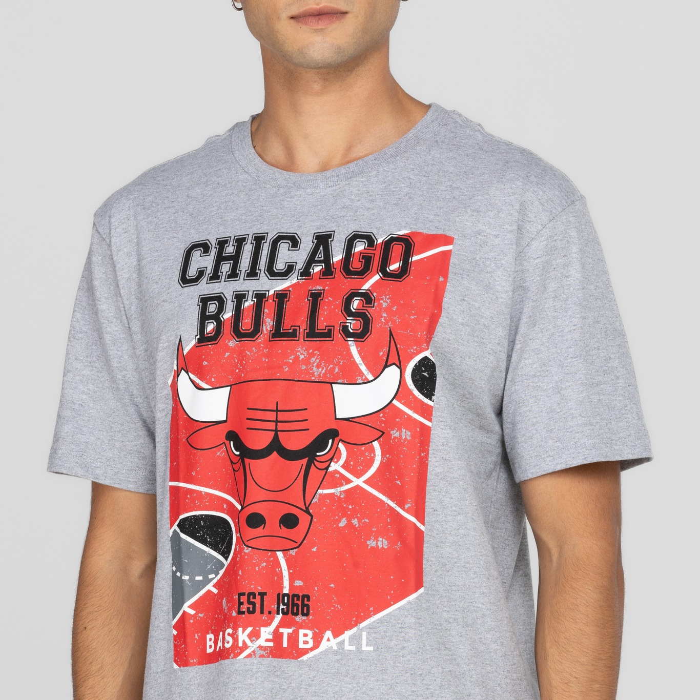 Camiseta Chicago Bulls Masculina NBA Manga Curta Backcourt - Foto 6