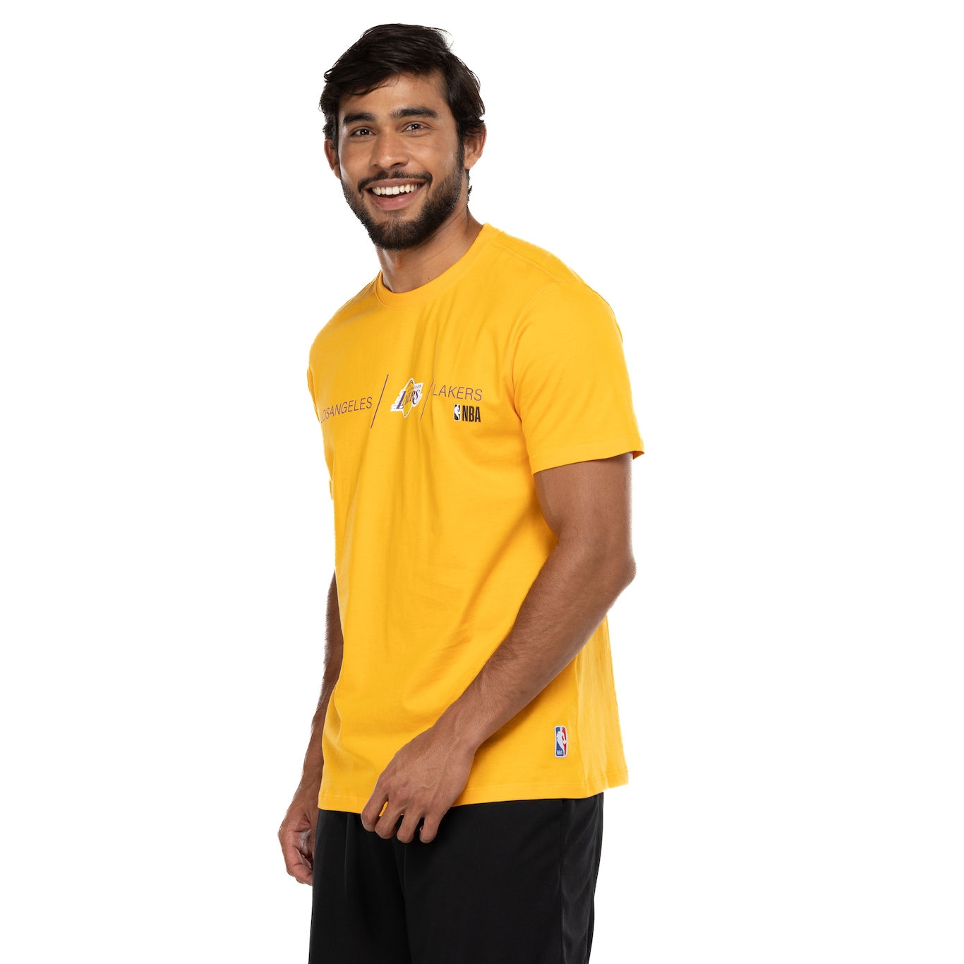 Camiseta do Los Angeles Lakers NBA Masculina Basic Logo - Video 1