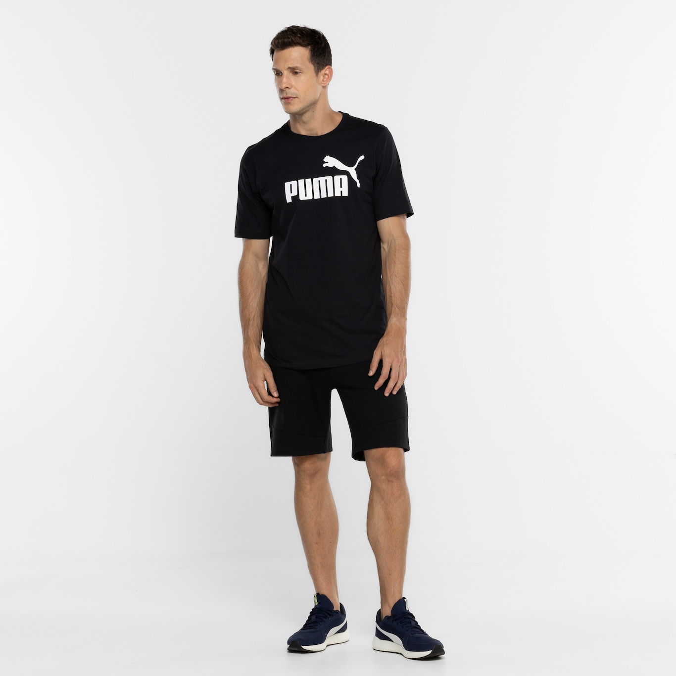 Camiseta Puma Masculina Manga Curta Essentials Logo Tee - Foto 6