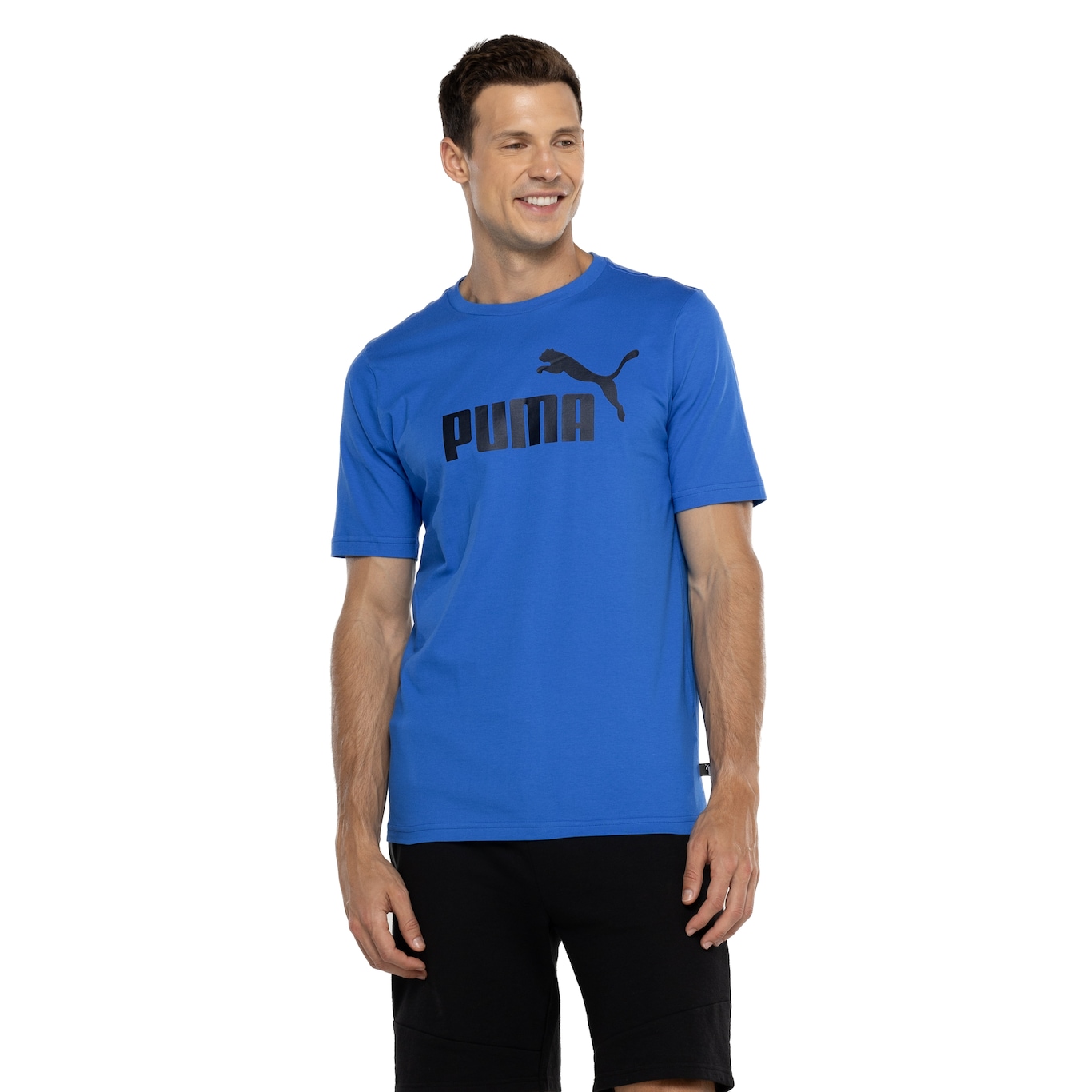 Camiseta Puma Masculina Manga Curta Essentials Logo Tee - Video 1