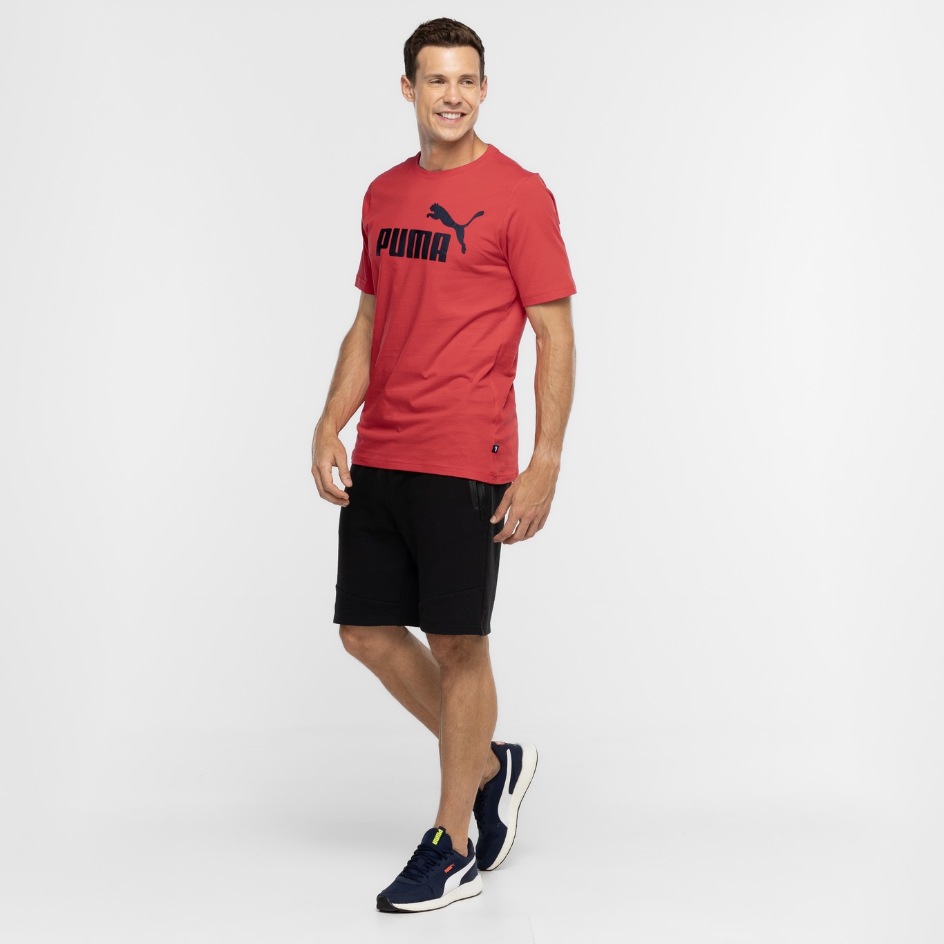 Camiseta Puma Masculina Manga Curta Essentials Logo Tee - Foto 4