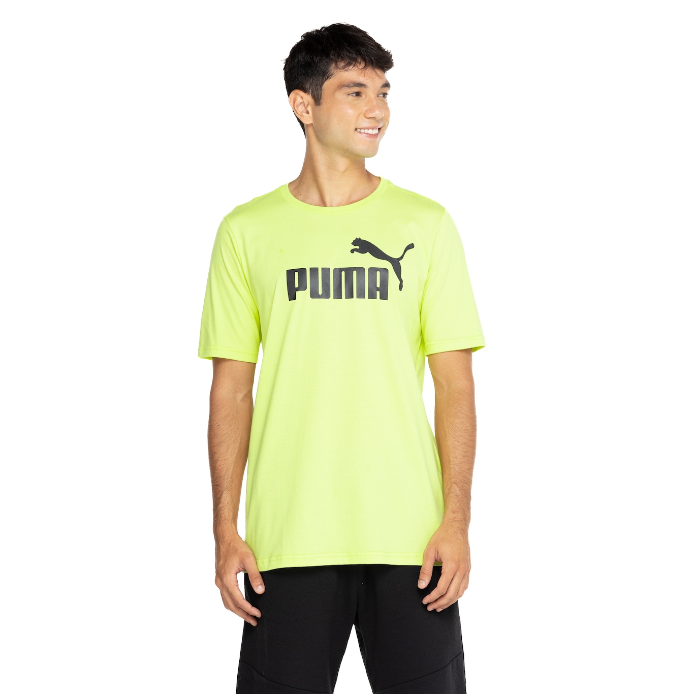 Camiseta Puma Masculina Manga Curta Essentials Logo Tee - Video 1