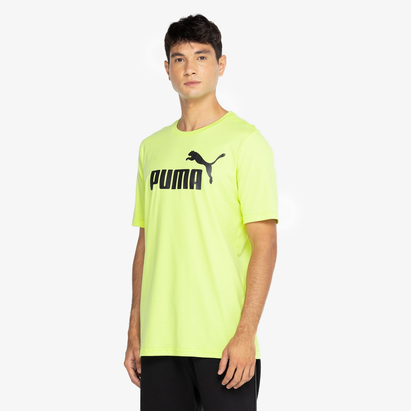 Camiseta Puma Masculina Manga Curta Essentials Logo Tee - Foto 5