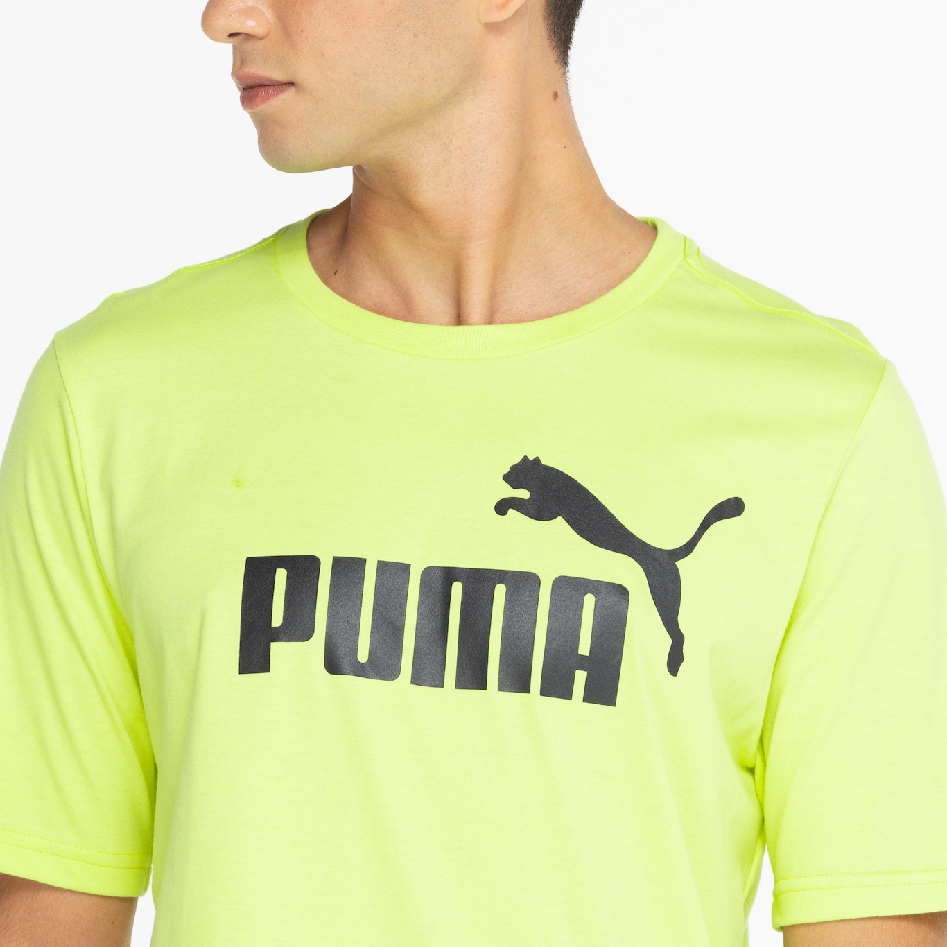 Camiseta Puma Masculina Manga Curta Essentials Logo Tee - Foto 6