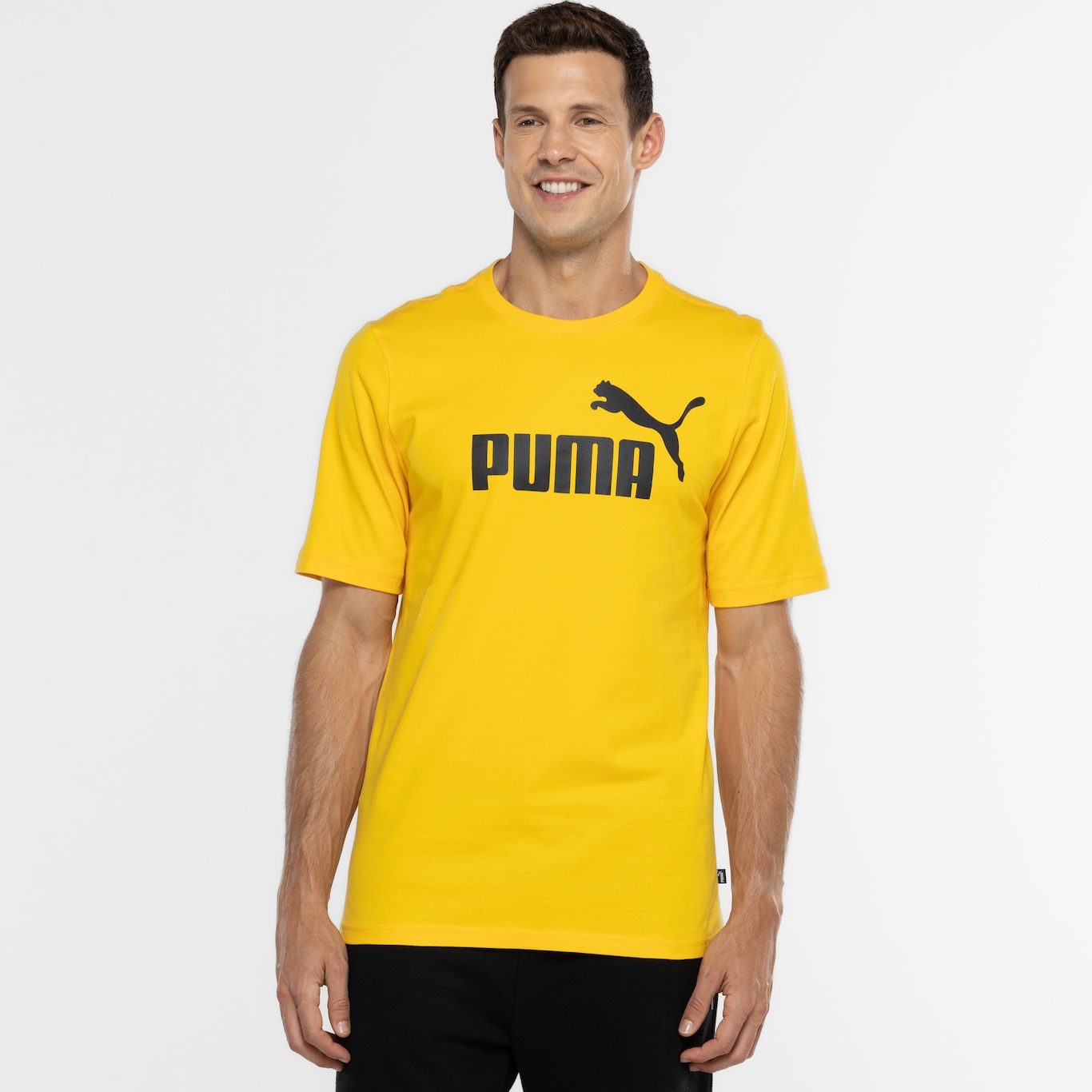 Camiseta Puma Masculina Manga Curta Essentials Logo Tee - Foto 5