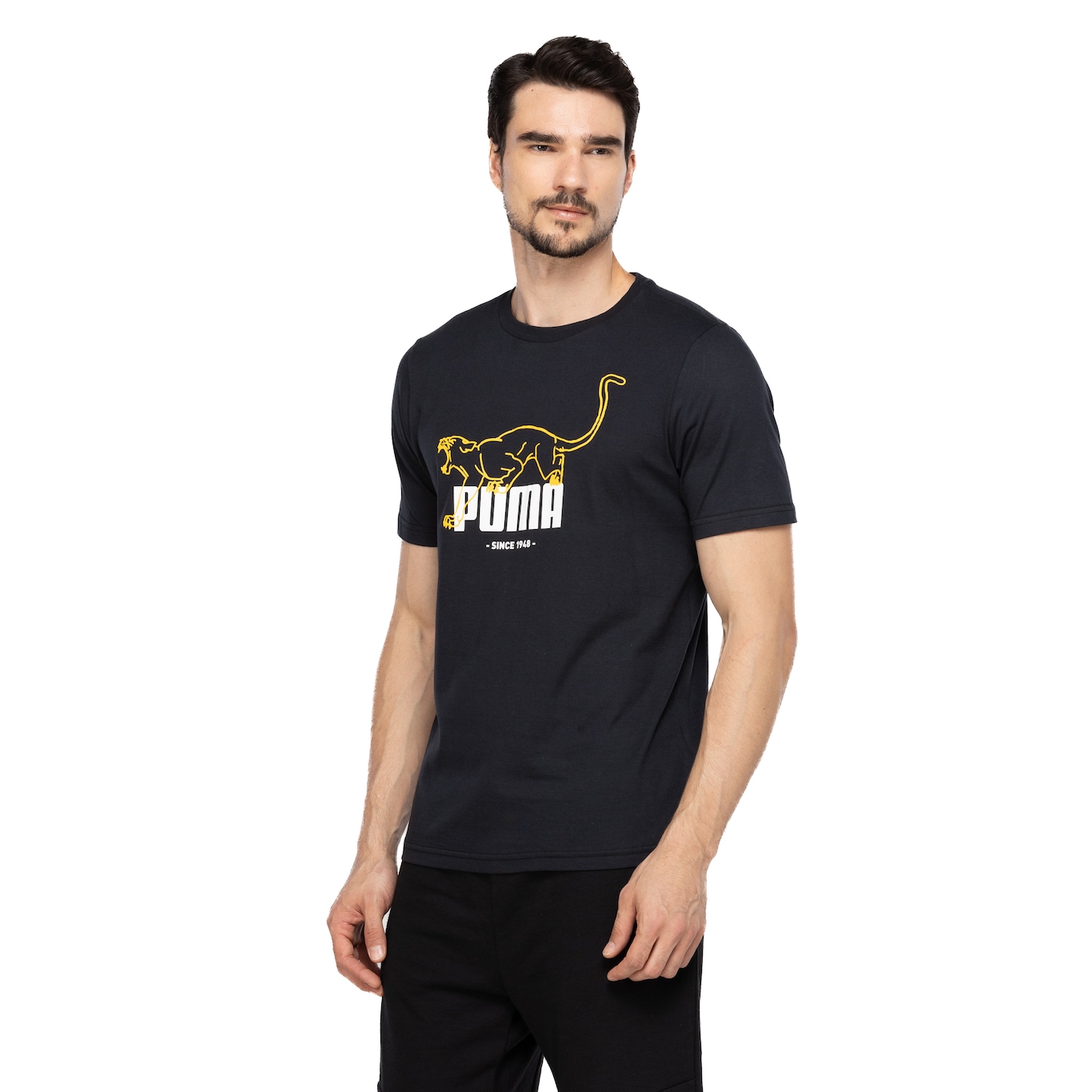 Camiseta Masculina Puma Manga Curta Graphics Animal - Foto 5