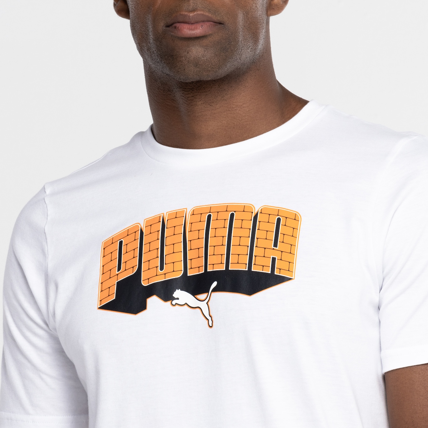 Camiseta Masculina Puma Manga Curta Graphics Hip Hop - Foto 6