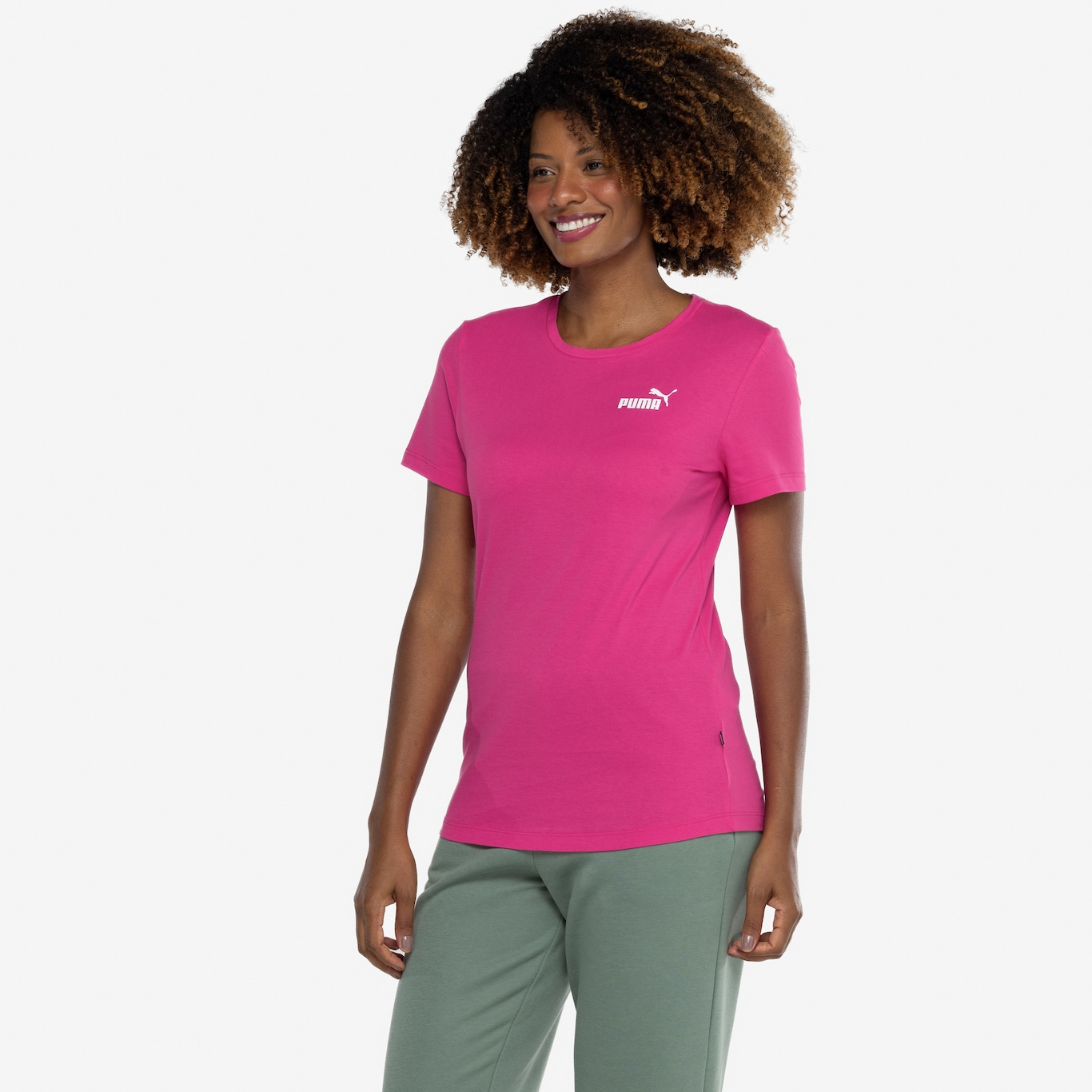 Camiseta Puma Ess Small Logo Tee Fem - Foto 6