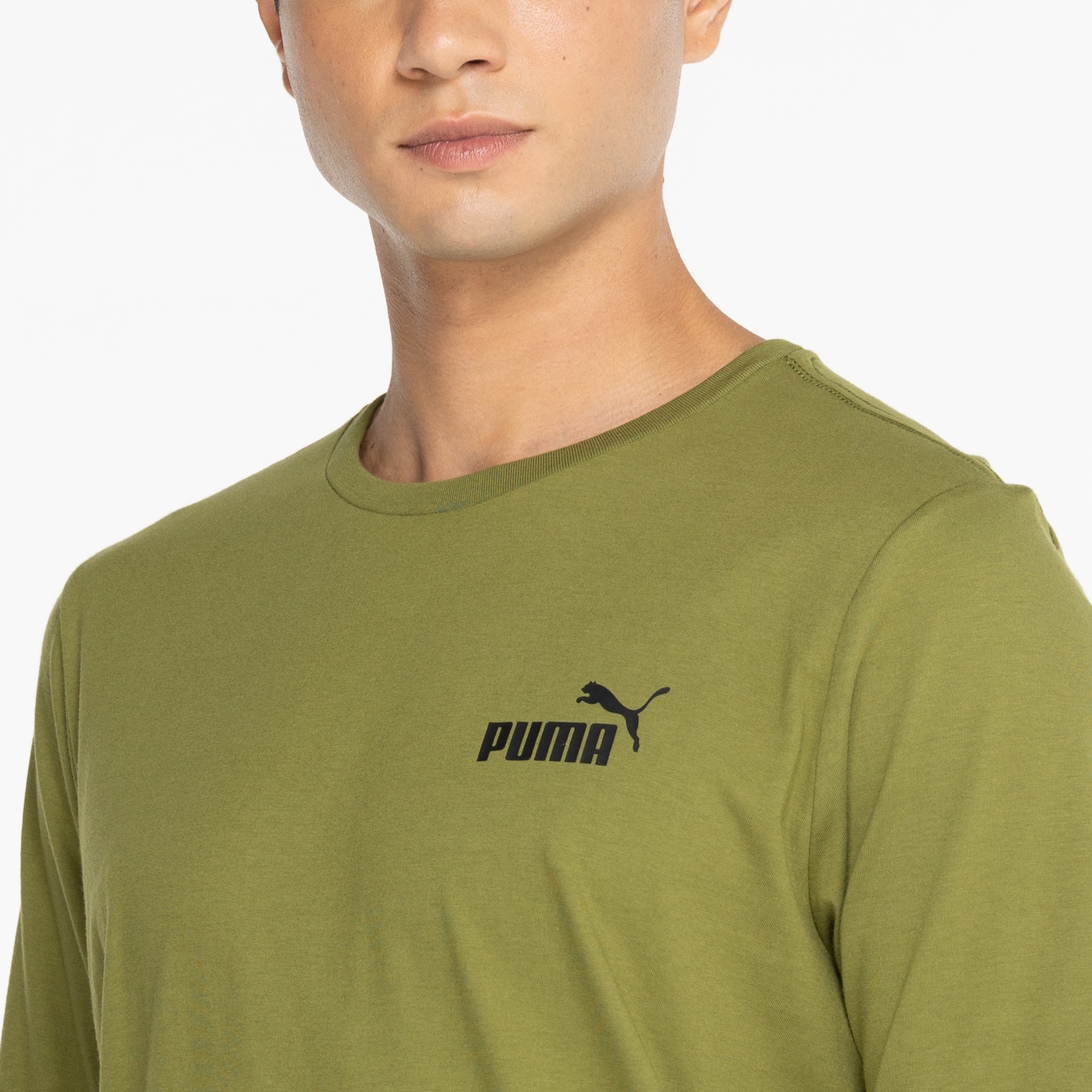 Camiseta Masculina Puma Manga Curta Essentials Small Logo - Foto 6