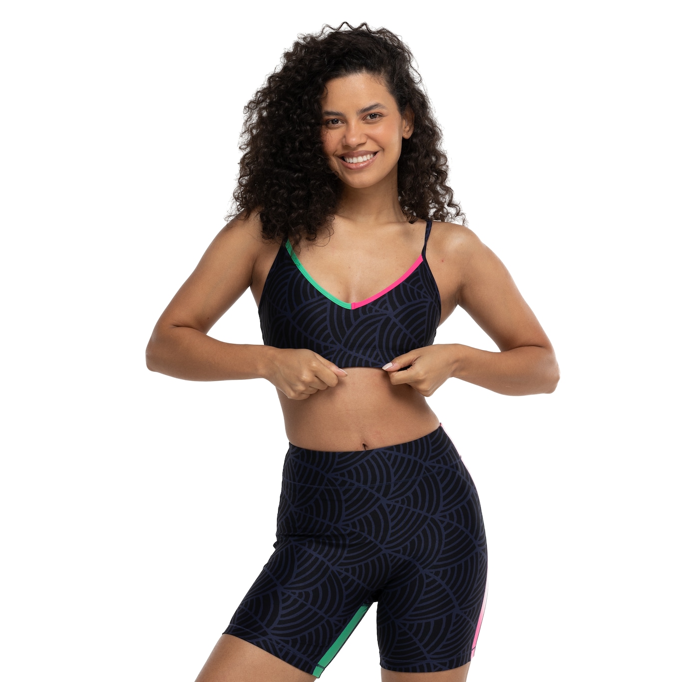 Top Fitness com Bojo Puma Baixa Sustentação Lemlem Low Impact BRA - Adulto - Video 1