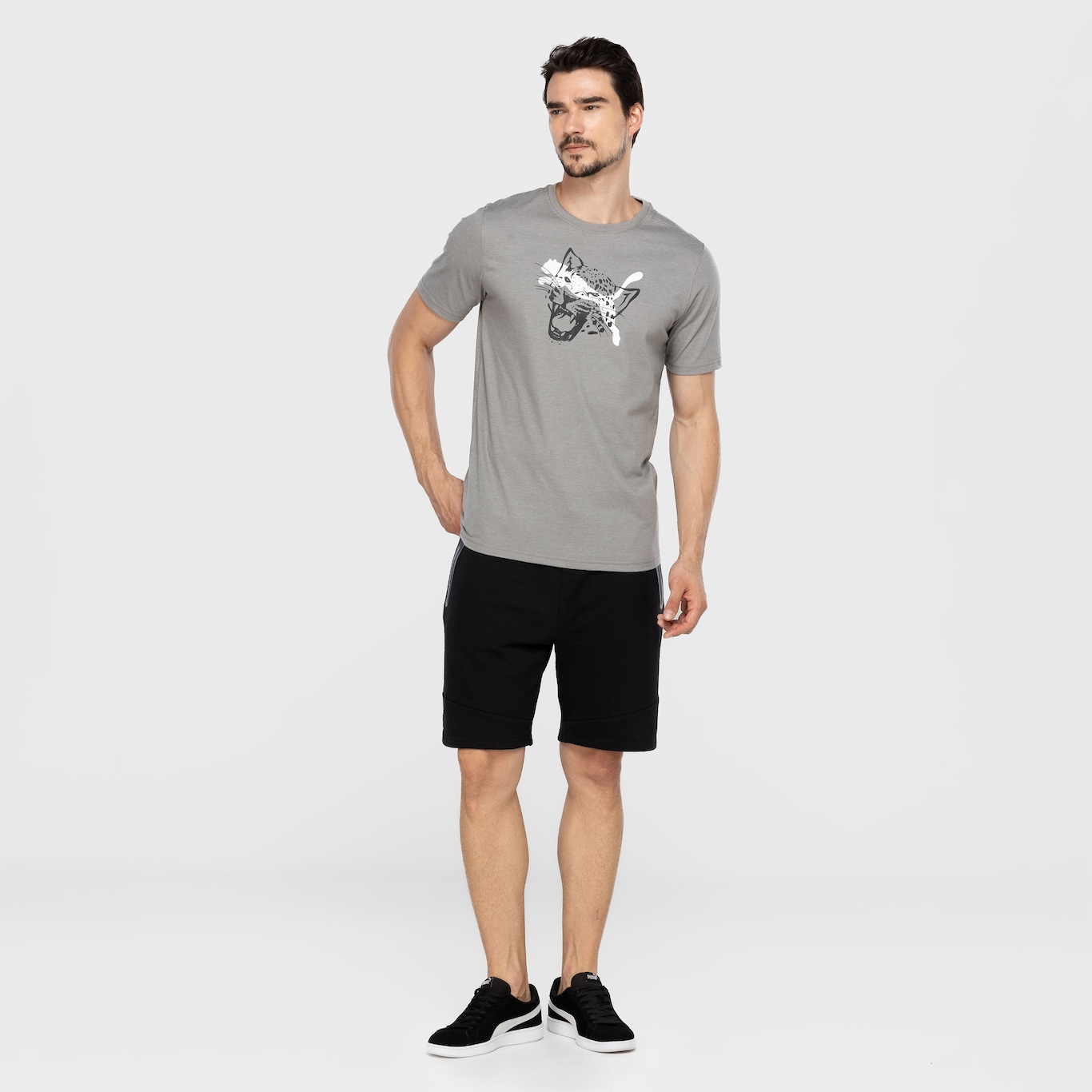 Camiseta Masculina Puma Training Cat Tee - Foto 4