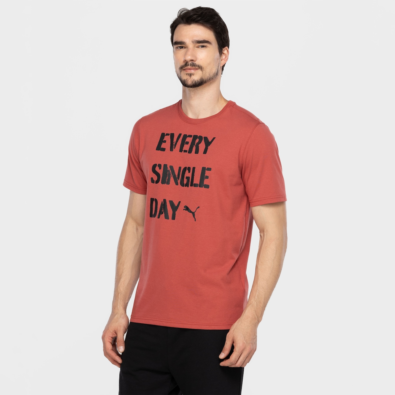 Camiseta Masculina Puma Training Slogan Tee - Foto 5