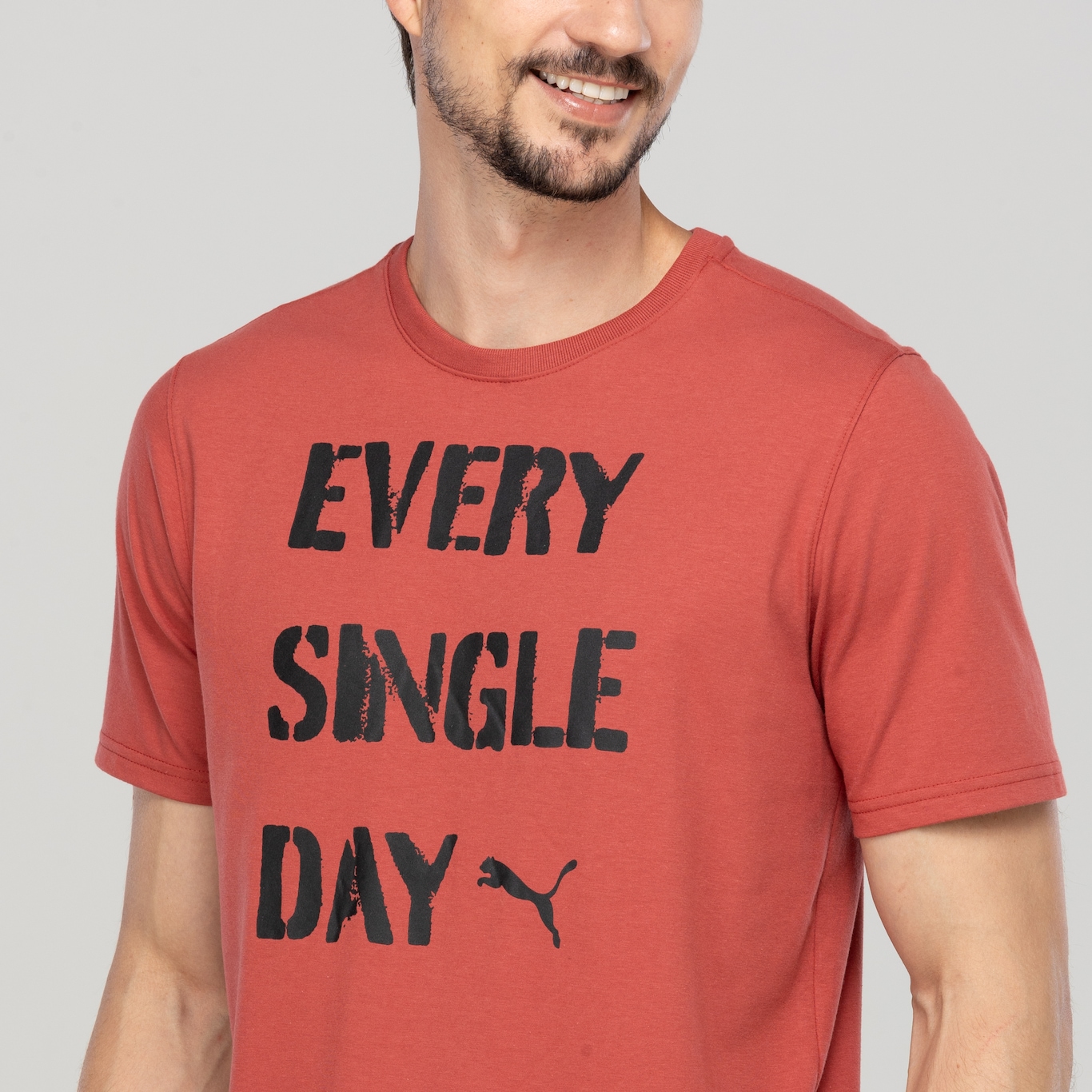 Camiseta Masculina Puma Training Slogan Tee - Foto 6