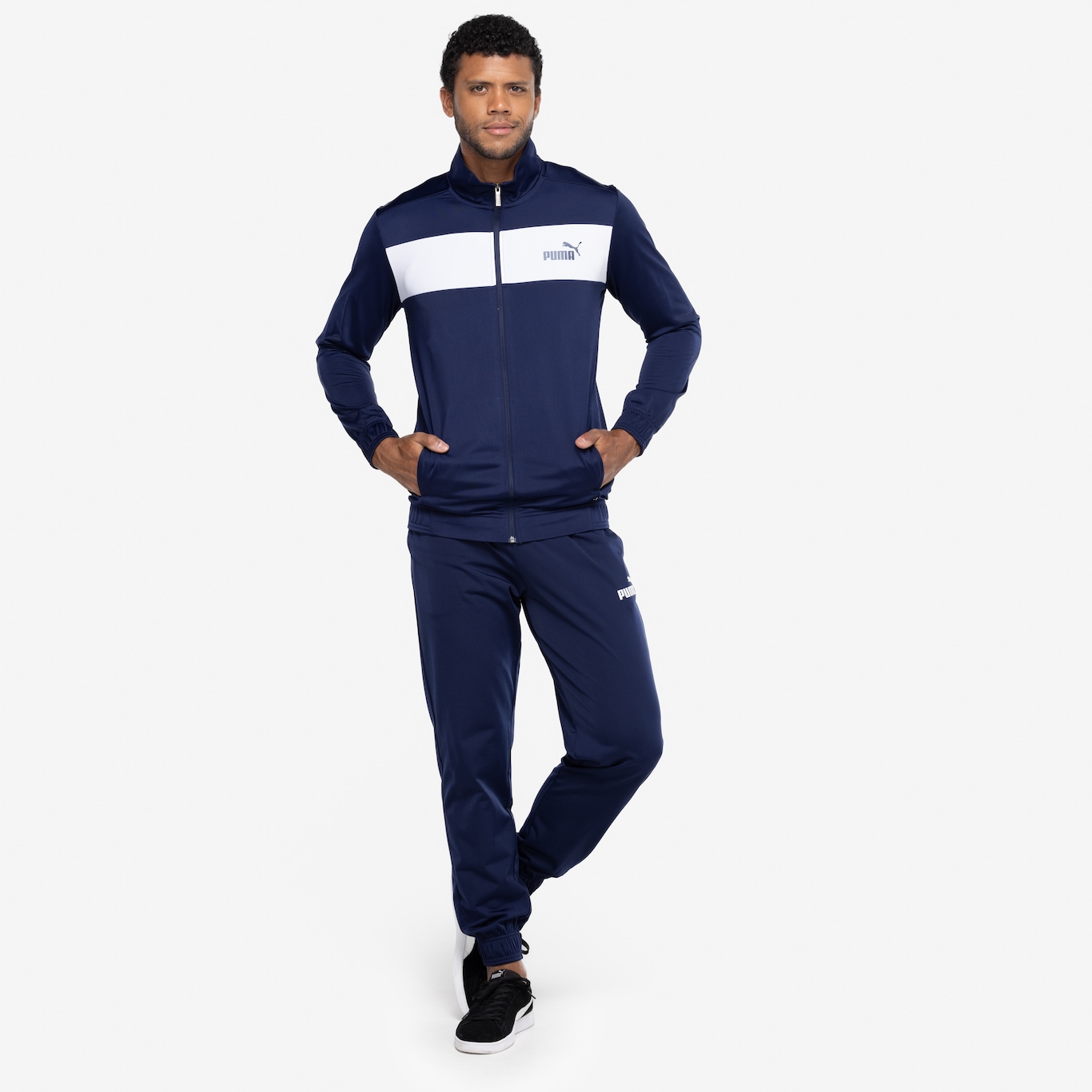 Conjunto de Agasalho Masculino Puma Poly Suit - Foto 4